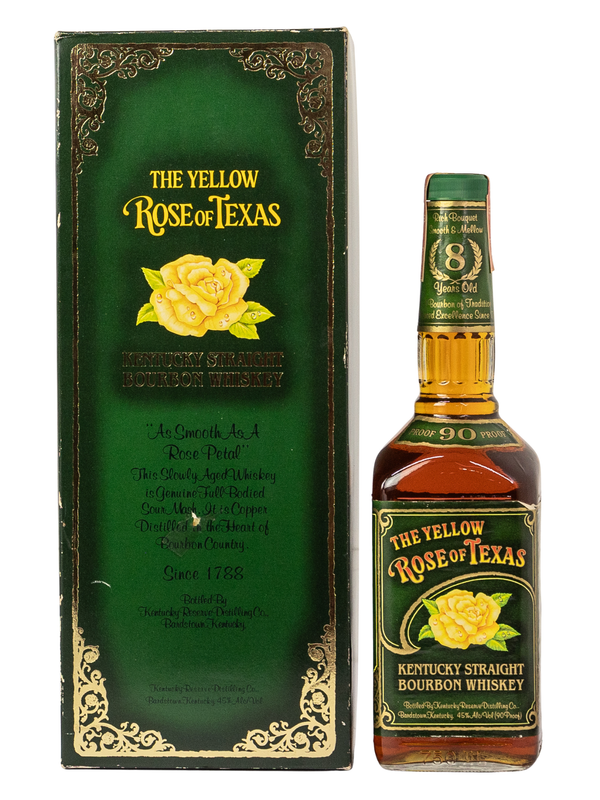 The Yellow Rose of Texas 8 Years Old 1990 (Heaven Hill Pre-fire) with box