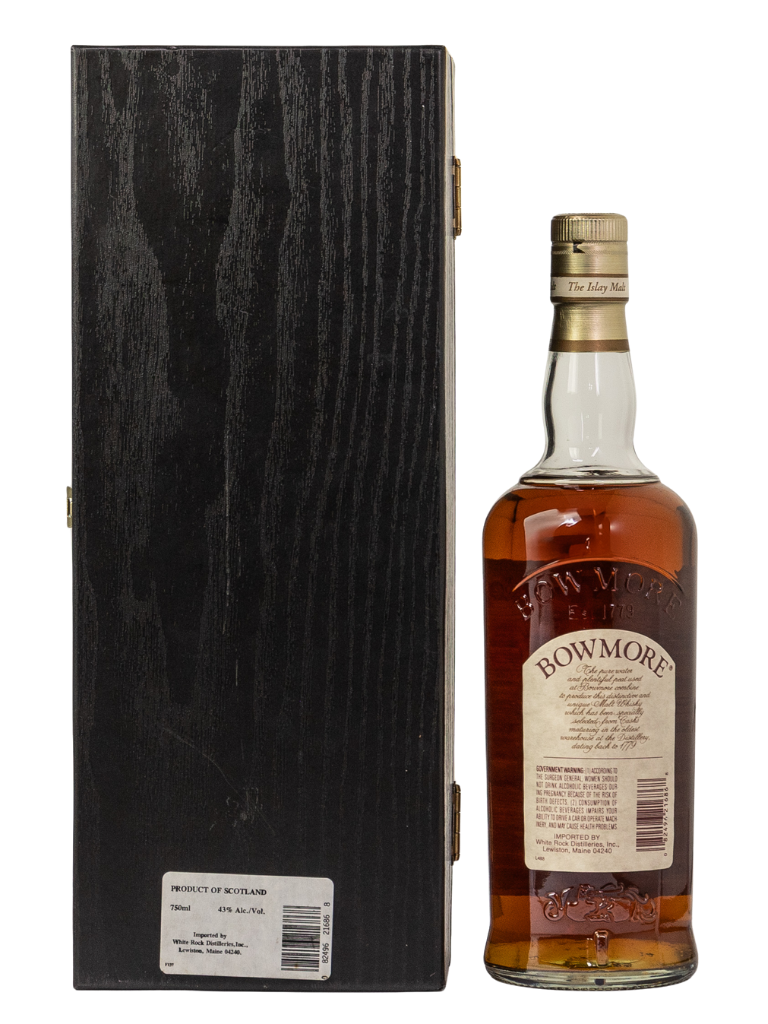 Bowmore 21yr Seagull Label w/ box 750ml 1980’s