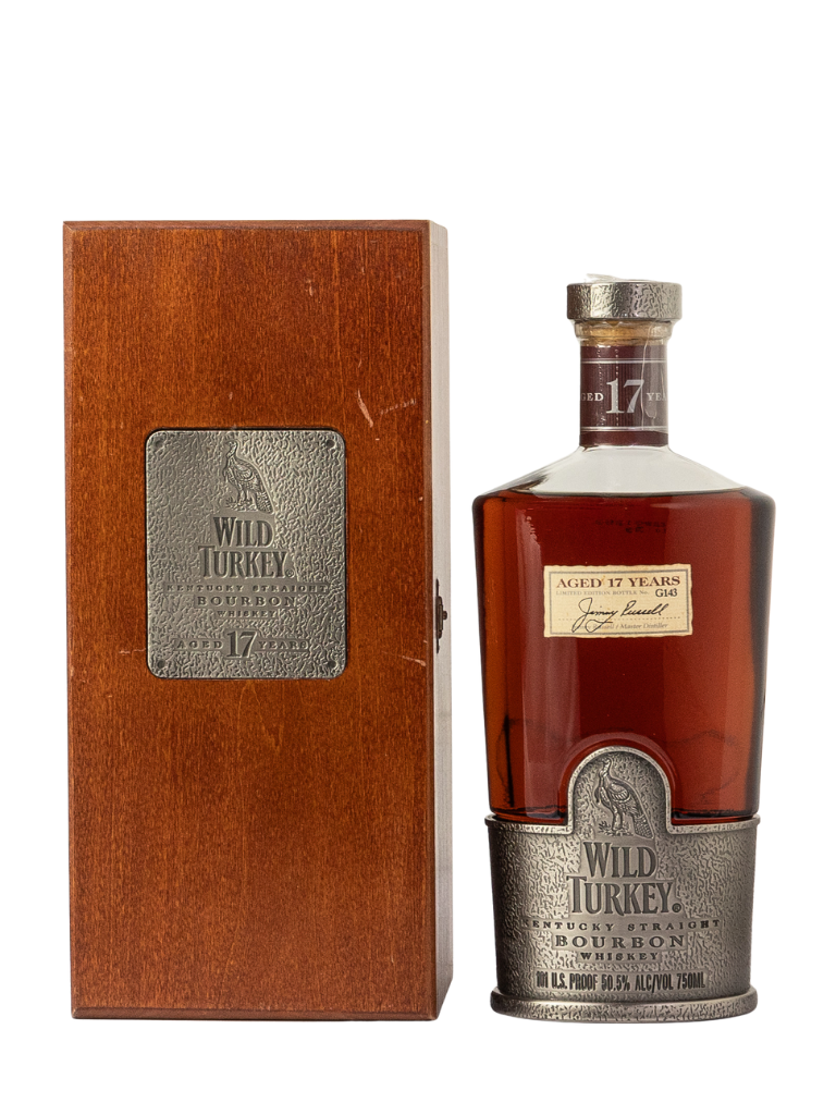 Wild Turkey KSBW 17-year pewter top with wooden box 750ml 2001
