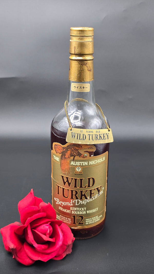 Wild Turkey 12-year Beyond Duplication with flair,  90 on glass