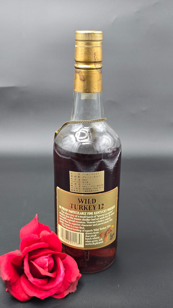 Wild Turkey 12-year Beyond Duplication with flair,  90 on glass