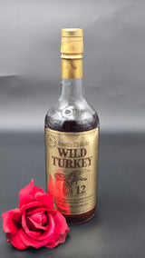 Wild Turkey 12-year "Cheesy Gold Foil",  90 on glass