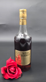 Wild Turkey 12-year "Cheesy Gold Foil",  90 on glass