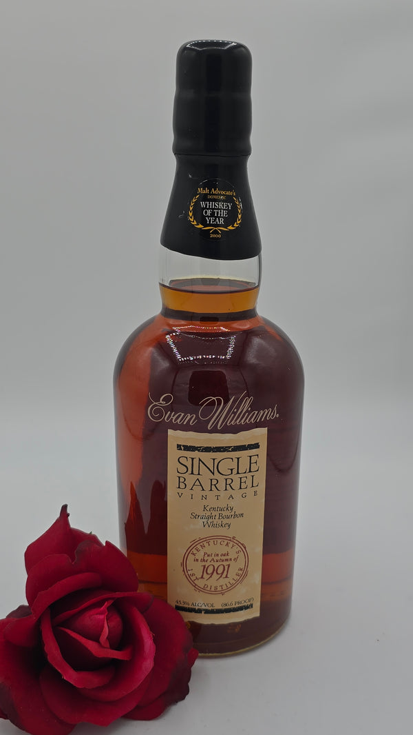 Evan Williams Single Barrel Vintage 1991 (Heaven Hill Pre-fire) with box