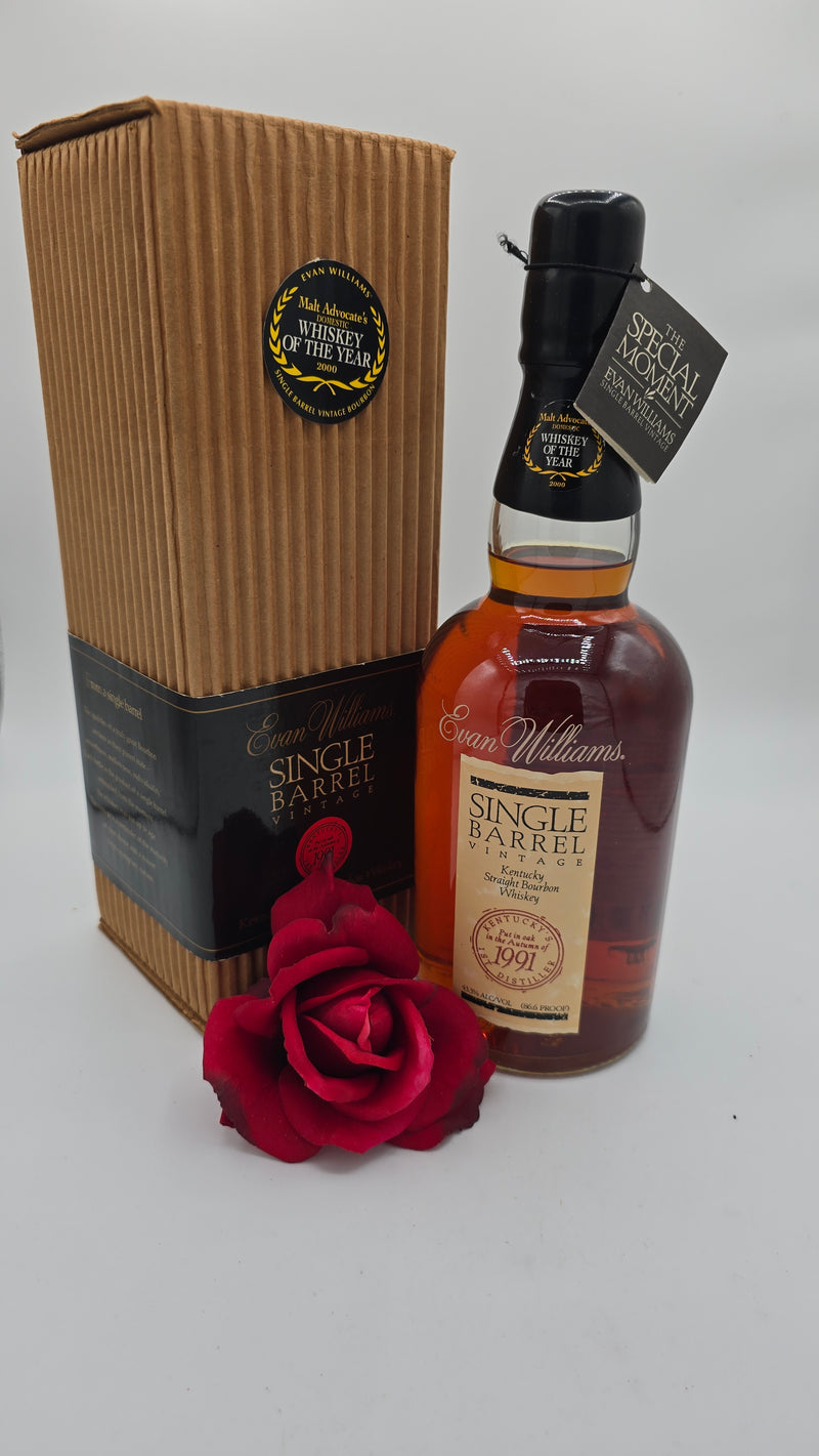 Evan Williams Single Barrel Vintage 1991 (Heaven Hill Pre-fire) with box