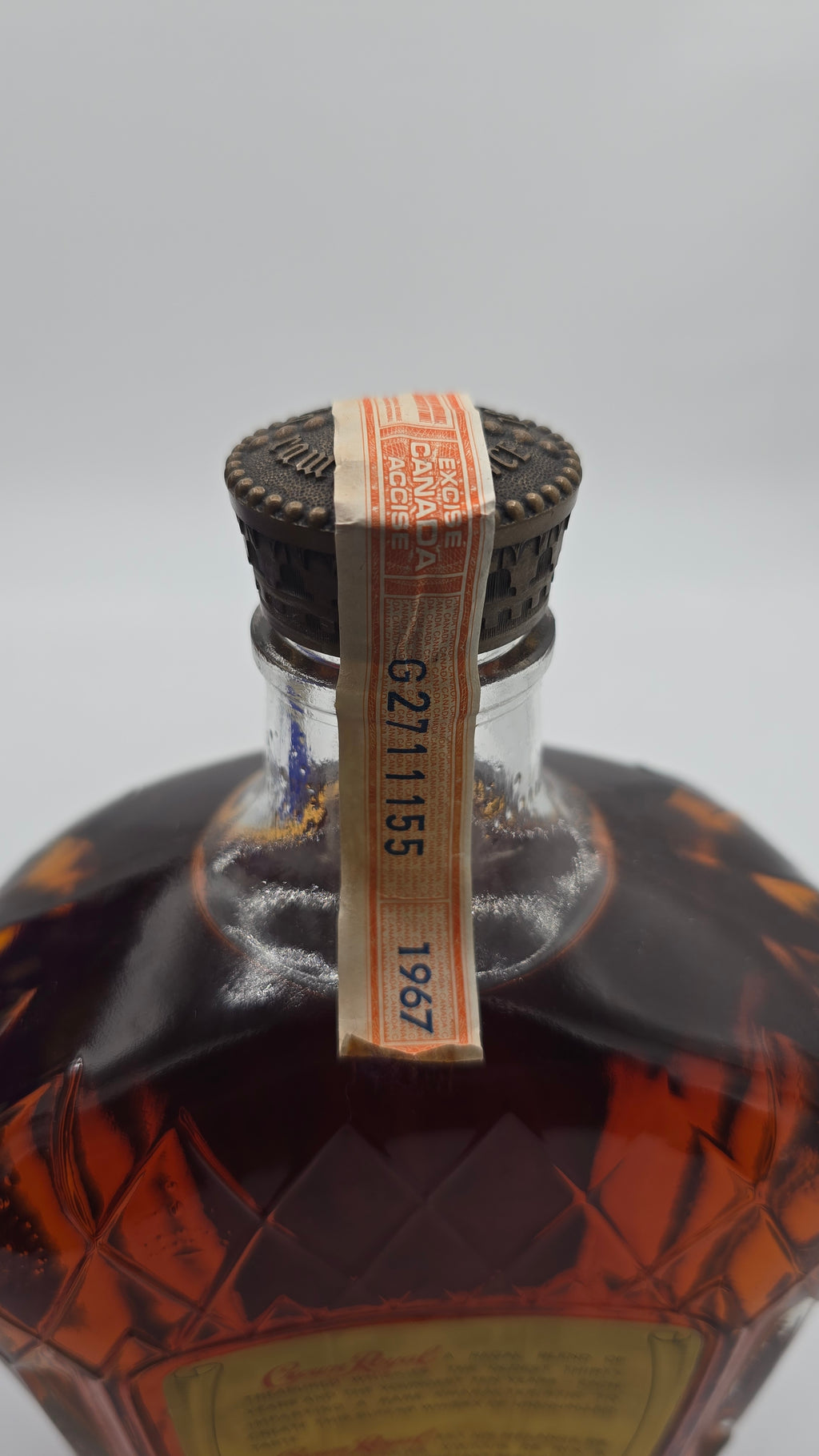 Crown Royal 1967 Seagrams (Waterloo) w/bag 710ML