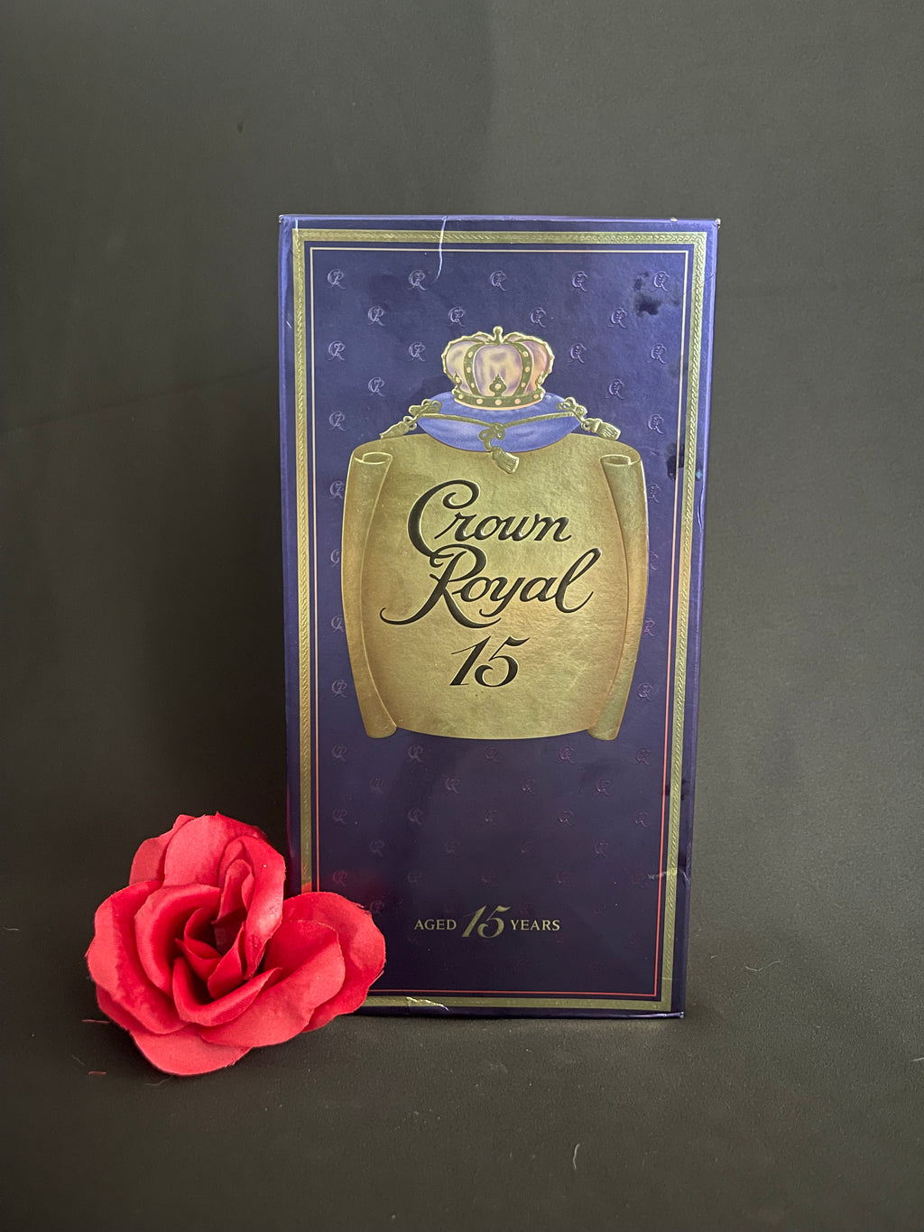 Crown Royal 15 Year Paper Label with box