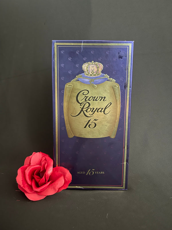 Crown Royal 15 Year Paper Label with box