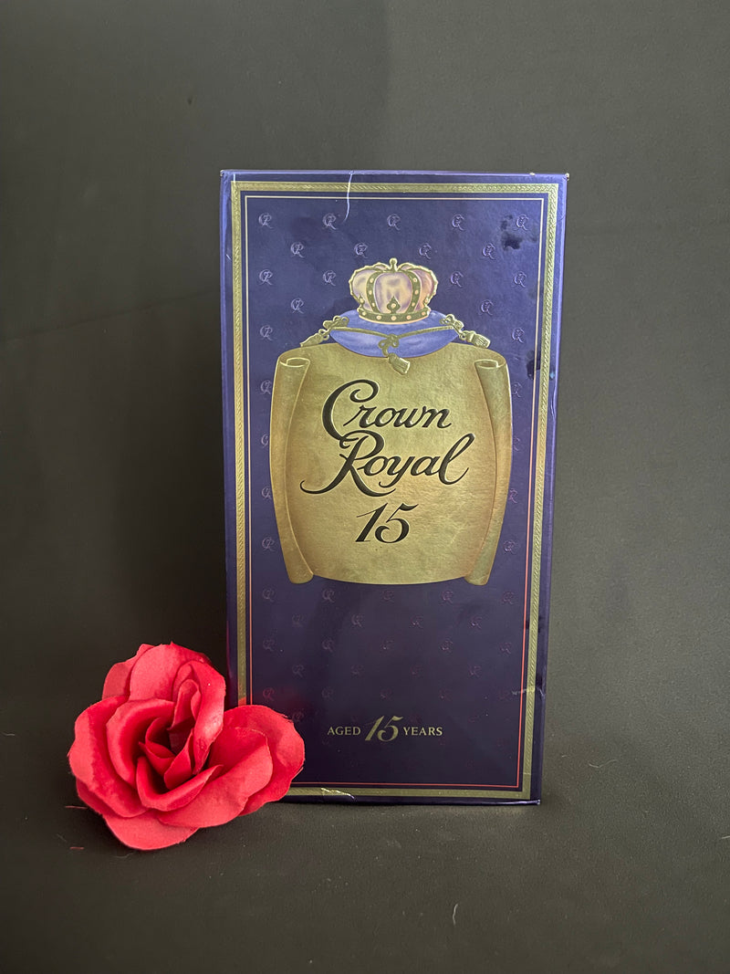 Crown Royal 15 Year Paper Label with box