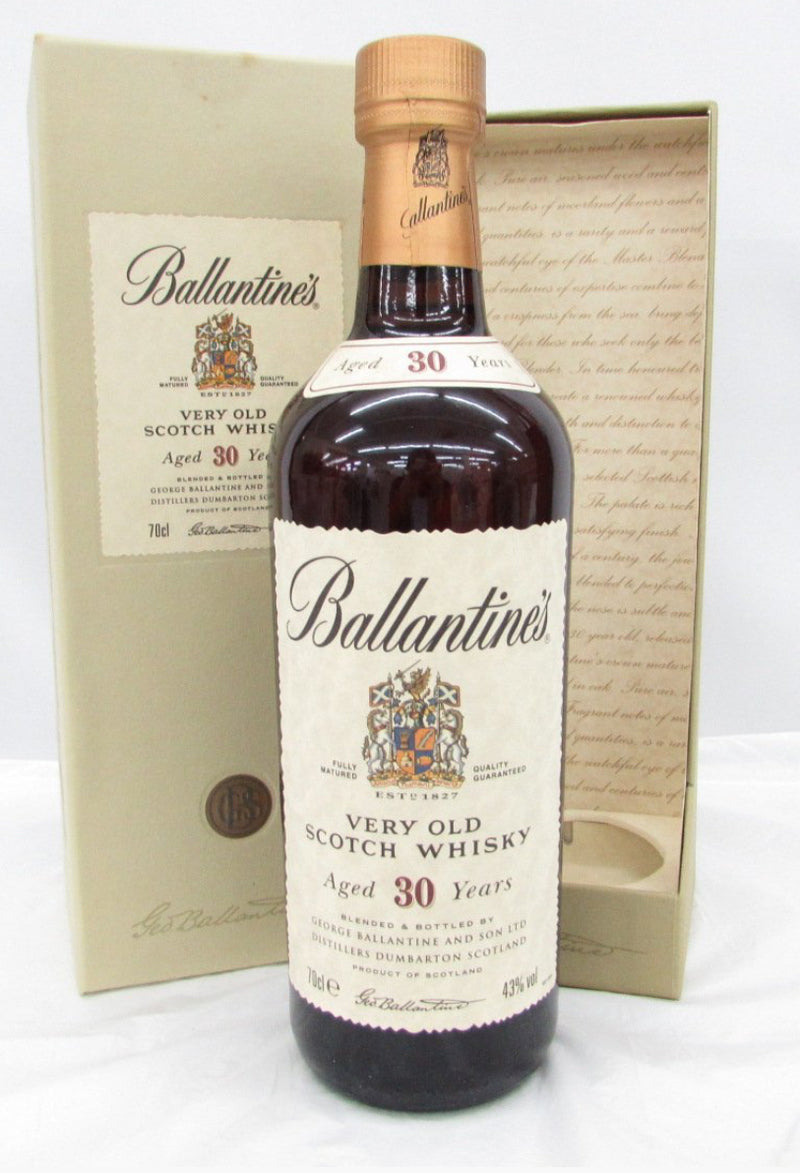 Ballantine's 30-year Scotch 750ml with box