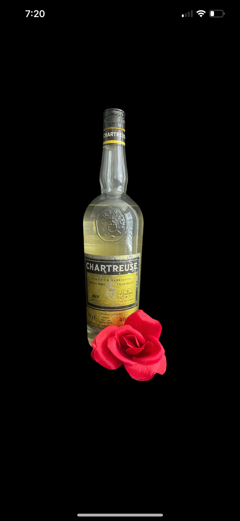 Chartreuse Jaune (Yellow) 750ml bottled in 1996, code L912157