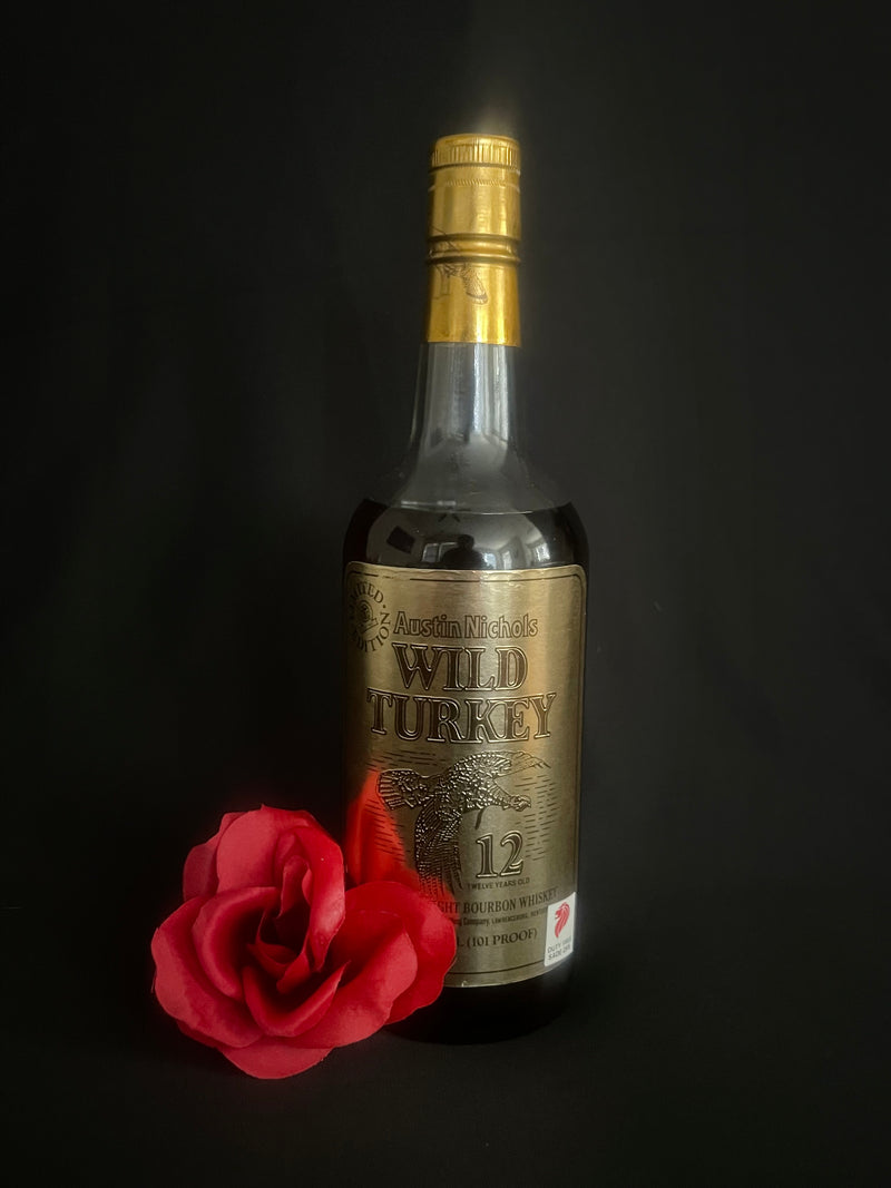 Wild Turkey 12-year Cheesy Gold Foil, 89 on glass