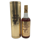 PRE-ARRIVAL Wild Turkey 12-year "Cheesy Gold Foil" with tube, 91 on glass