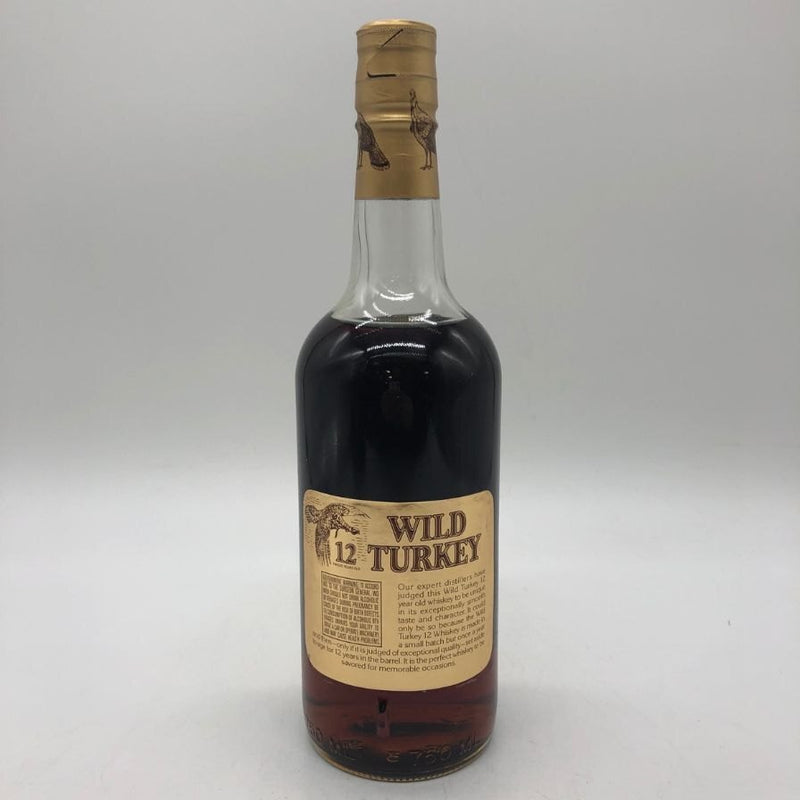 PRE-ARRIVAL Wild Turkey 12-year "Cheesy Gold Foil" with tube, 91 on glass