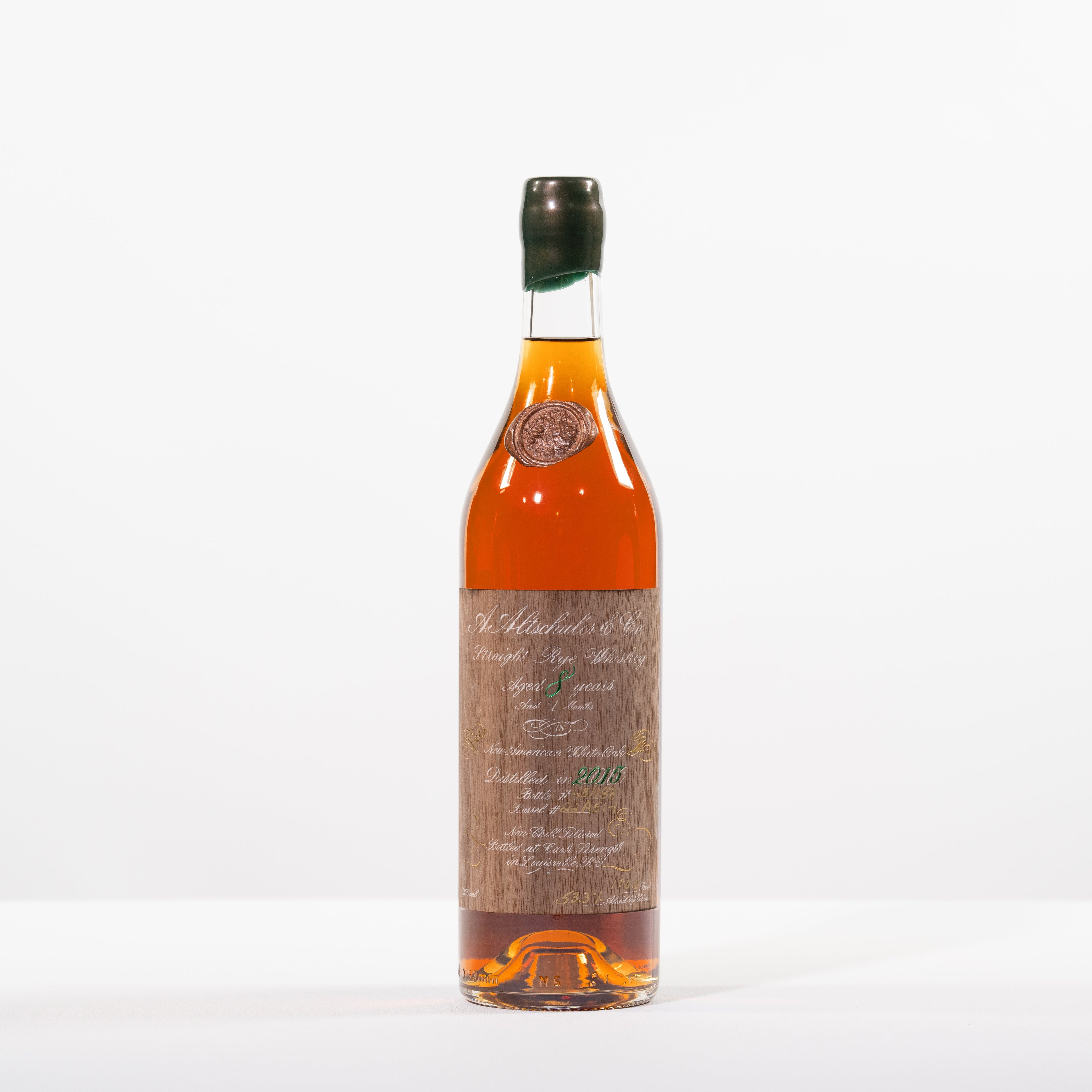 A. Altschuler 8 Year Rye, 106.6 proof, Barrel 22-R51-1