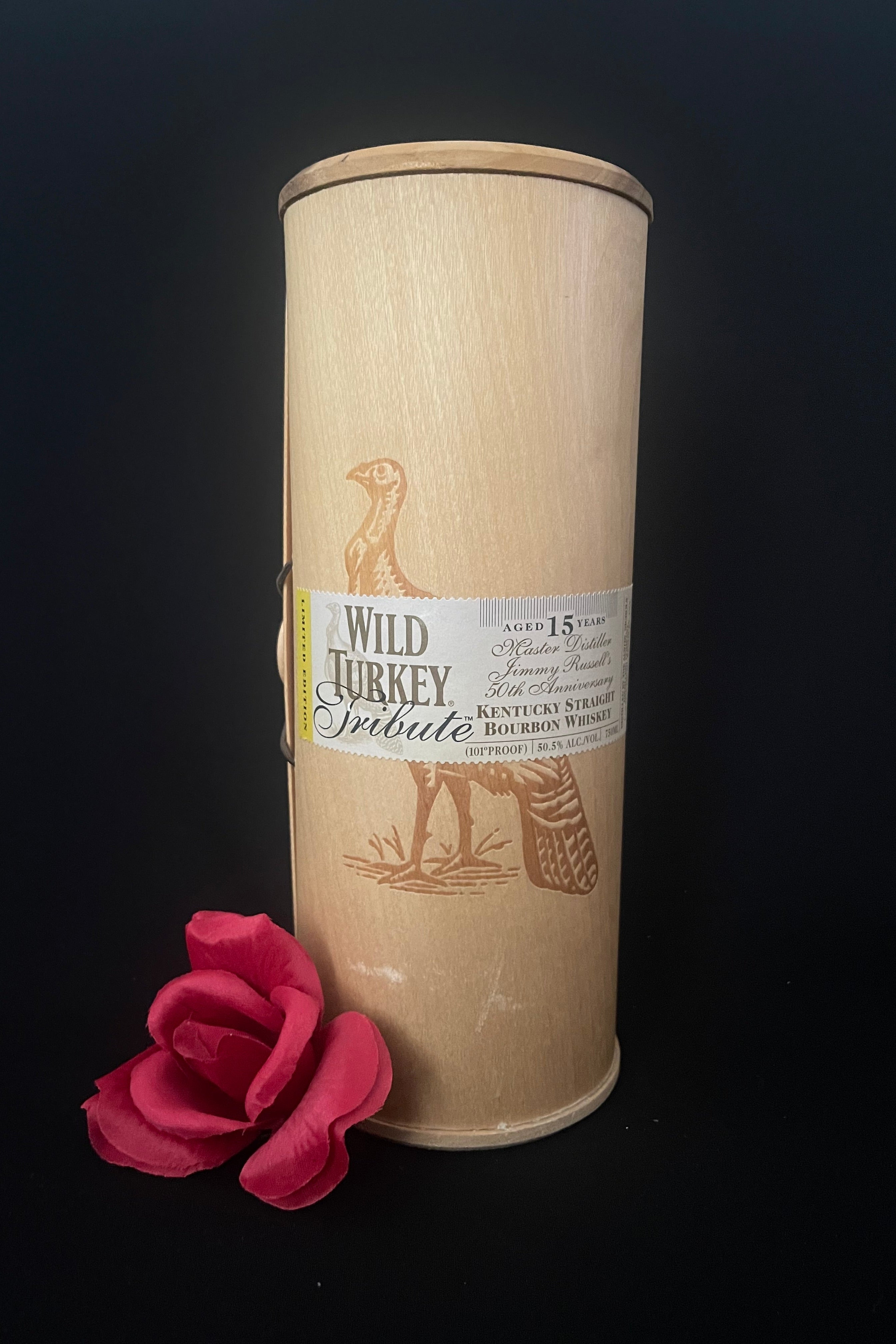 Wild Turkey Tribute 15yr US Version, signed by Jimmy Russell Master Distiller 750ml 2004