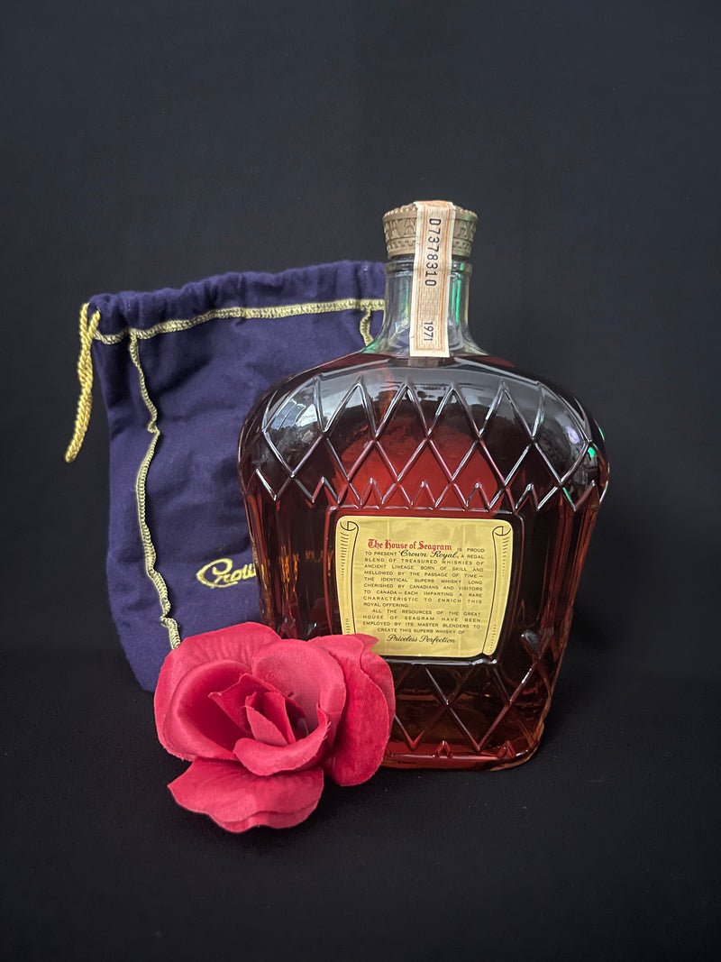 Crown Royal w/bag & box 1L 1971