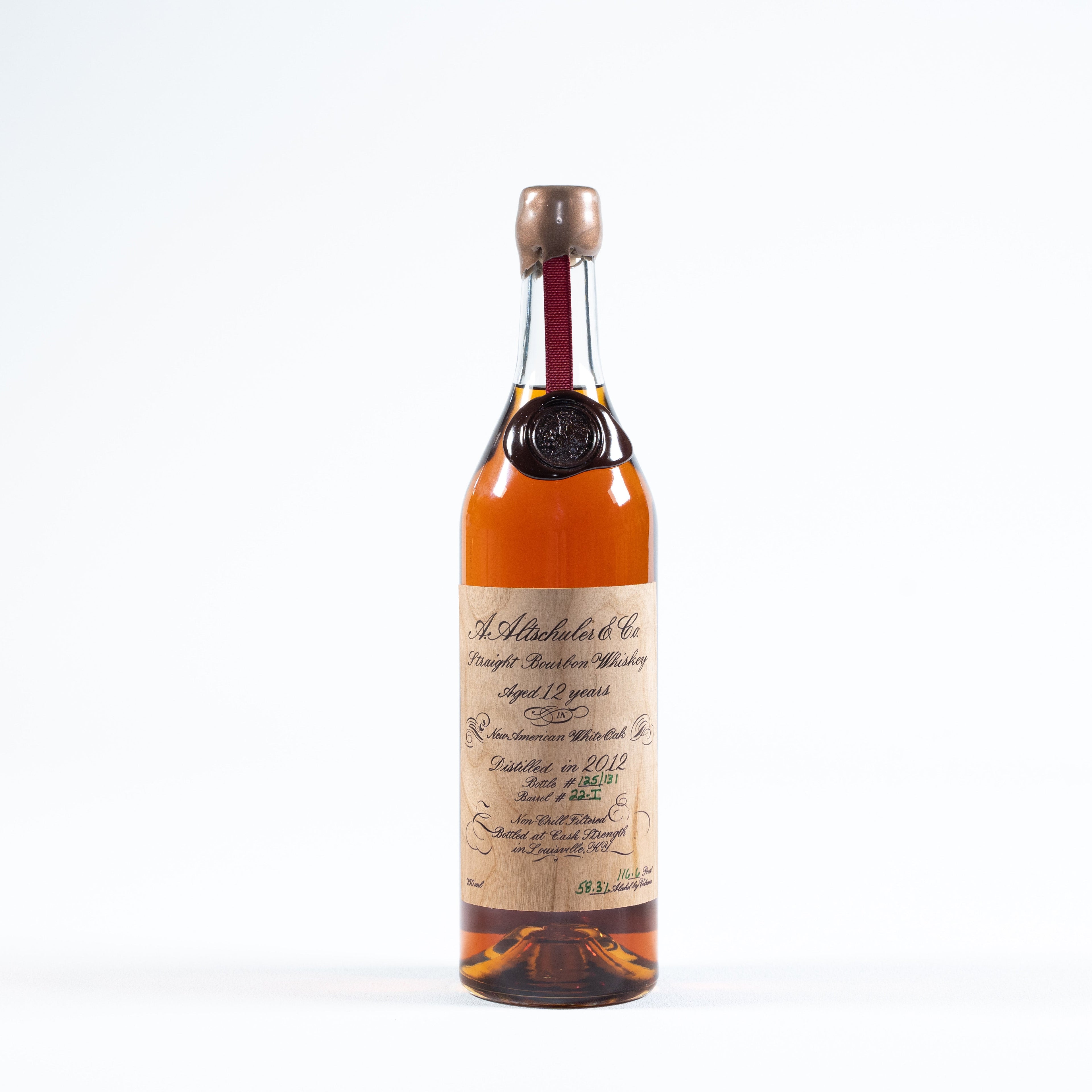 A. Altschuler 12 Yr. Bourbon, 22-I 116.6 Proof, Seelbach's Selection II