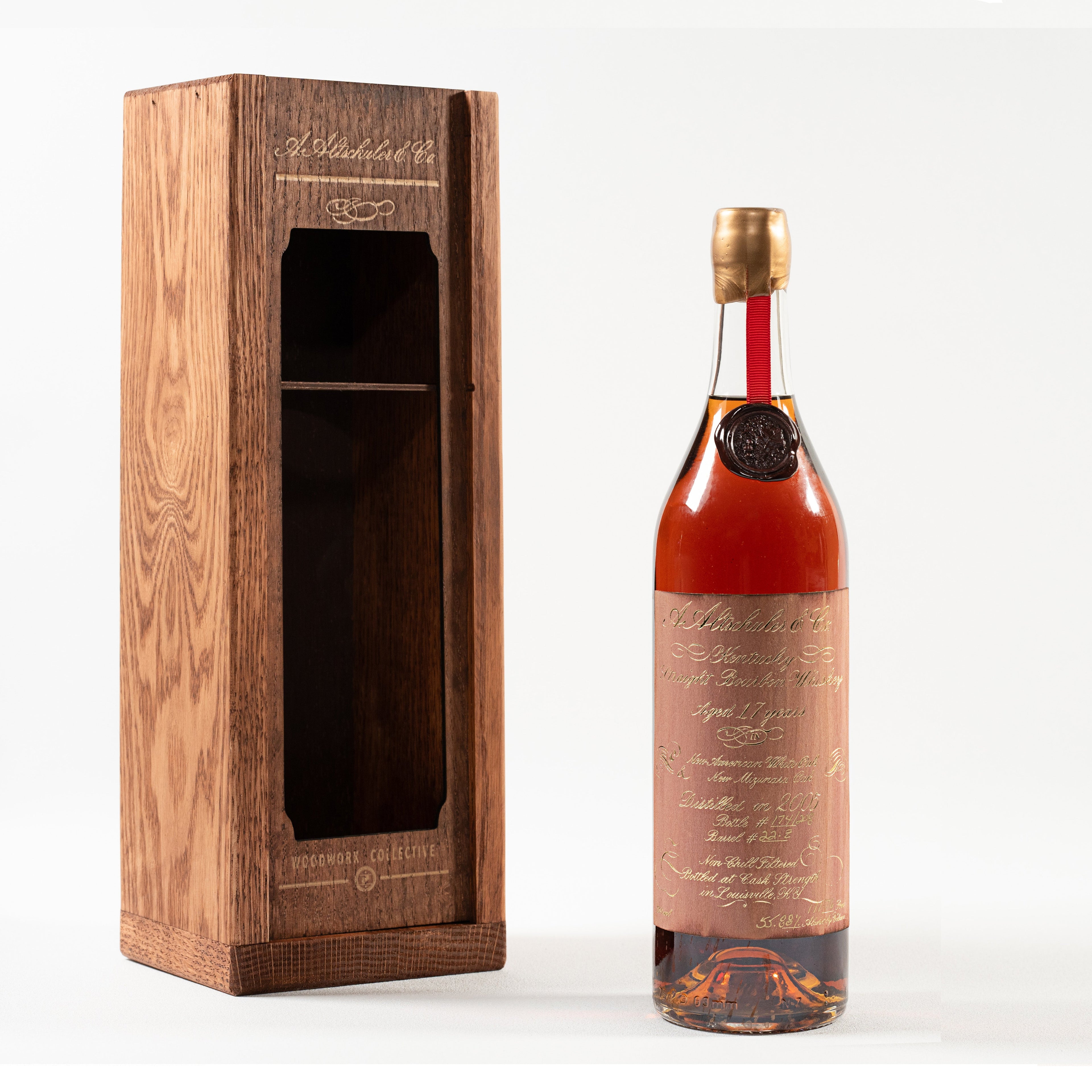 A. Altschuler 17 Year Kentucky Straight Bourbon Aged in American and Mizunara Oak Barrel 111.56 proof 22-Z