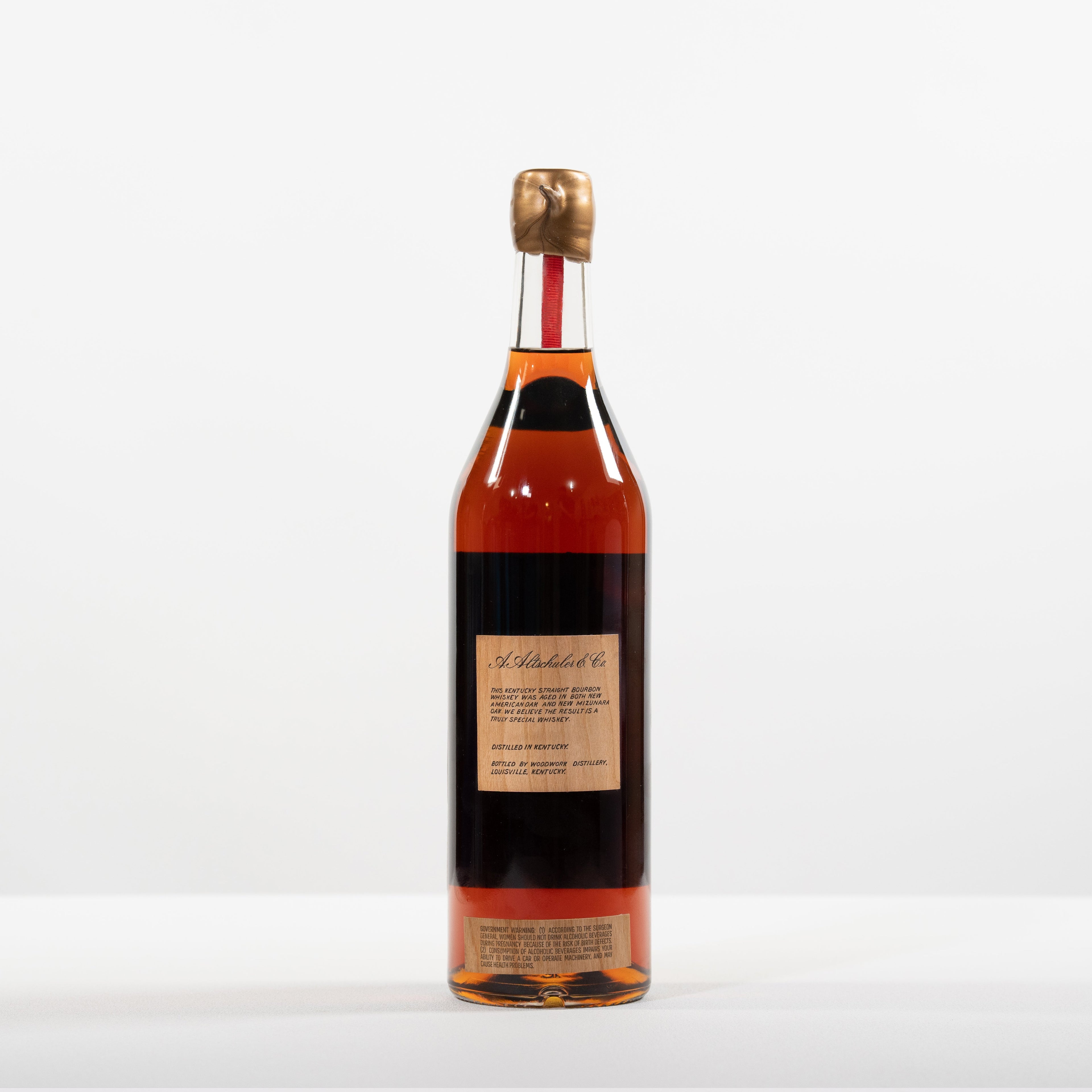 A. Altschuler 17 Year Kentucky Straight Bourbon Aged in American and Mizunara Oak Barrel 111.56 proof 22-Z