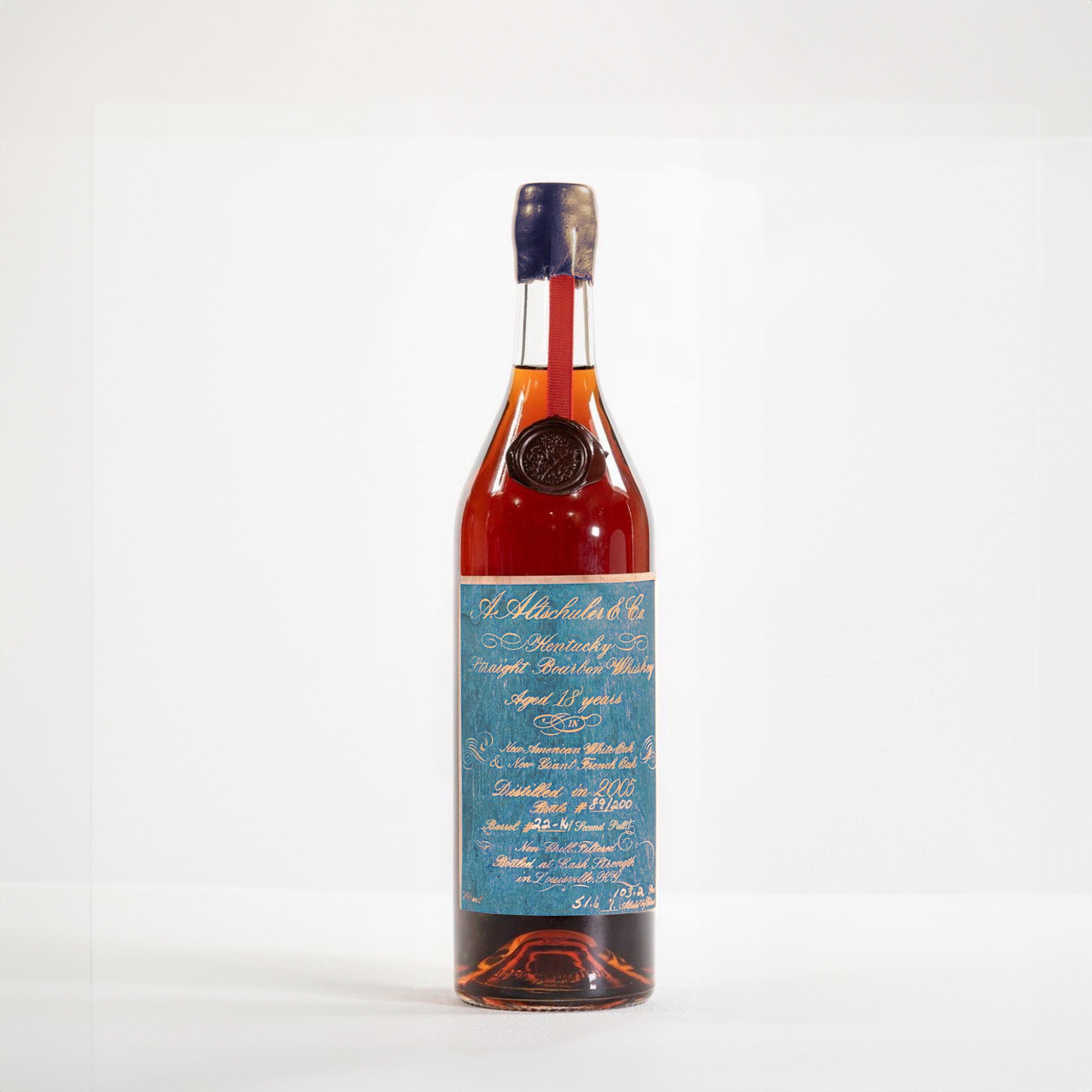 A. Altschuler & Co. 18 Year Bourbon 22-K (Second Pull) 103.2 proof. Prime Barrel Selection