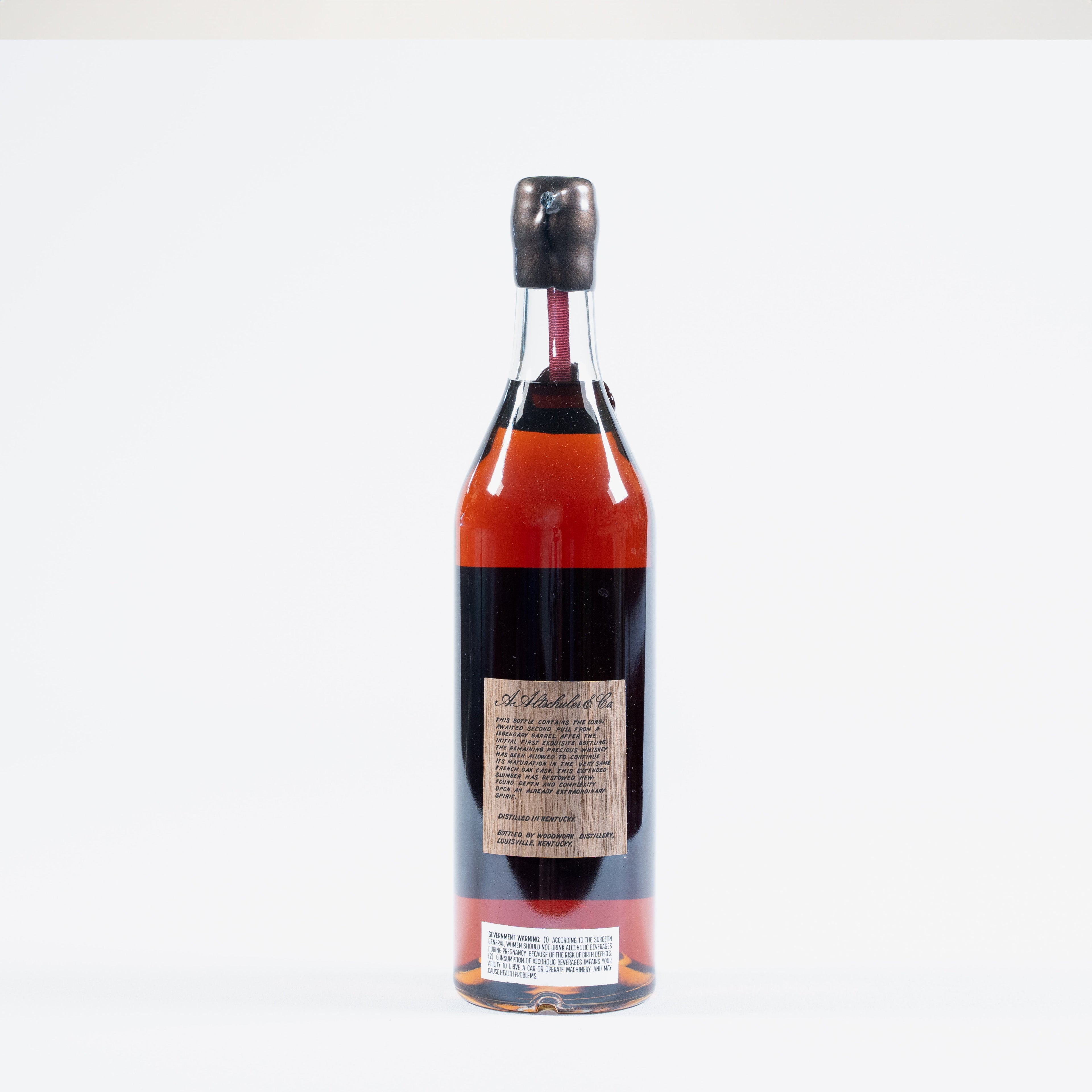 A. Altschuler & Co. 18 Year Bourbon 22-K (Second Pull) 103.2 proof. Prime Barrel Selection