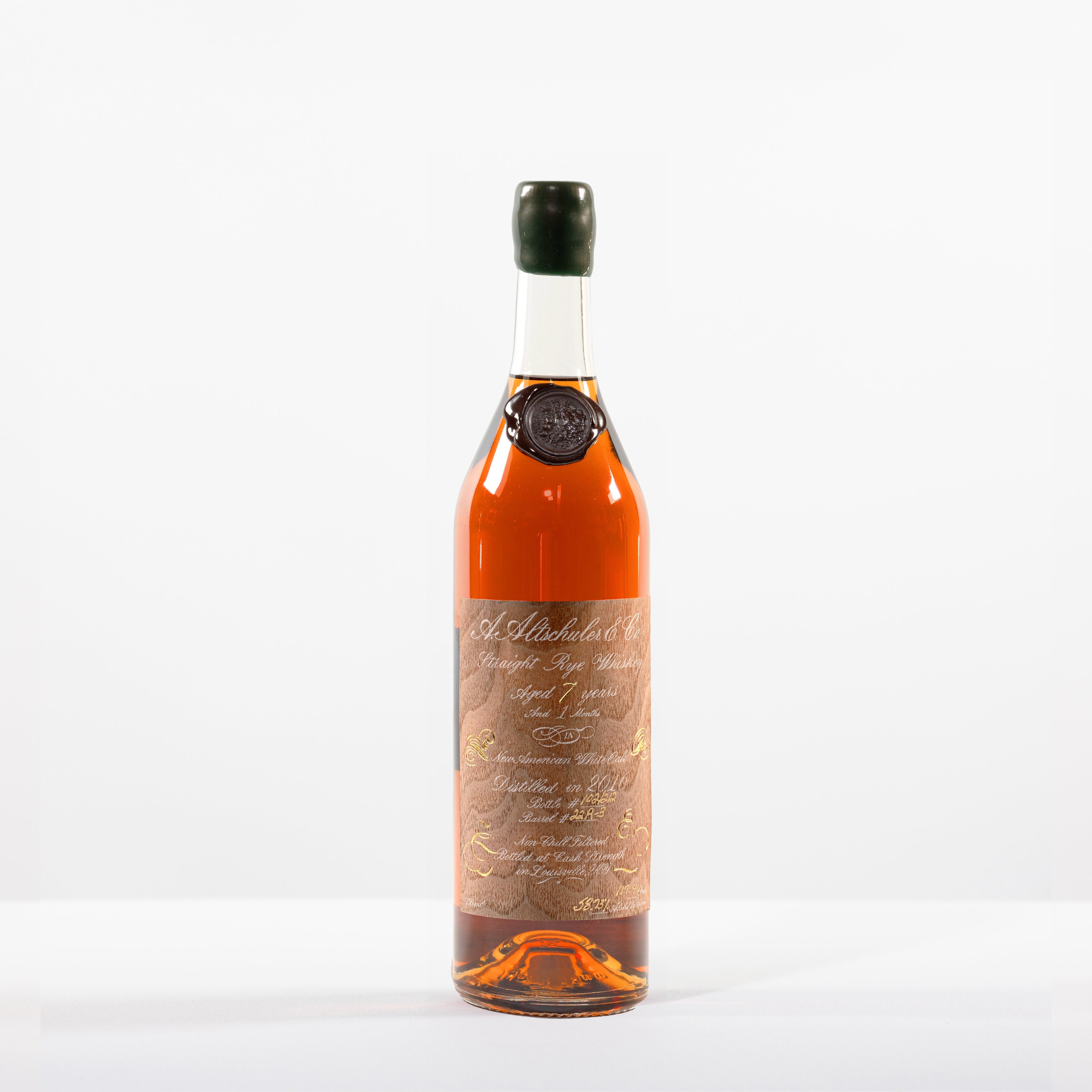 A. Altschuler 7 Year Rye, 117.46 proof, Barrel 22-R3