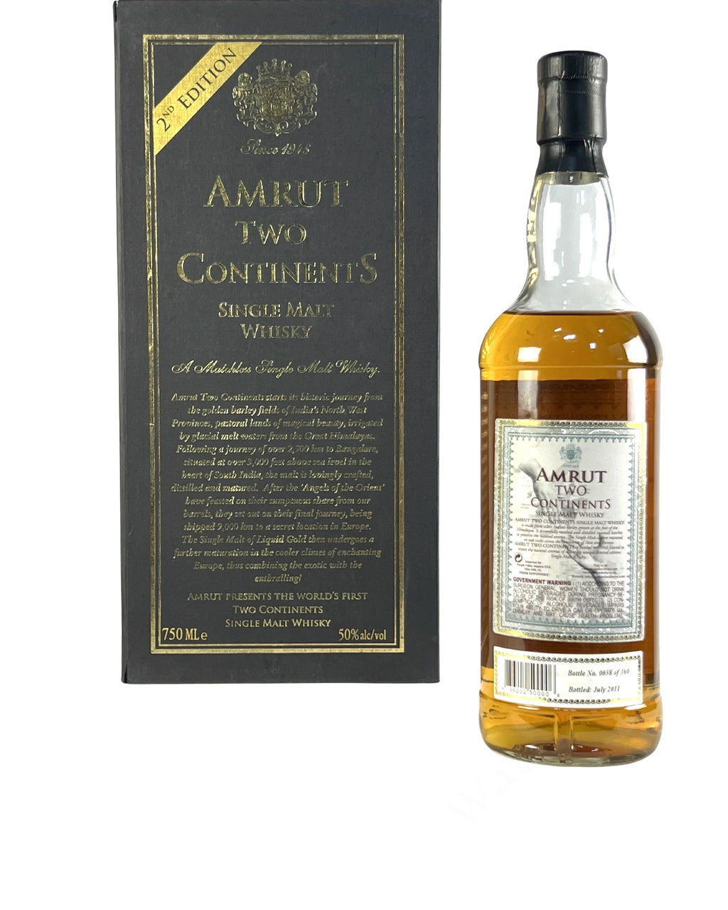 Amrut Two Continents Single Malt 2011