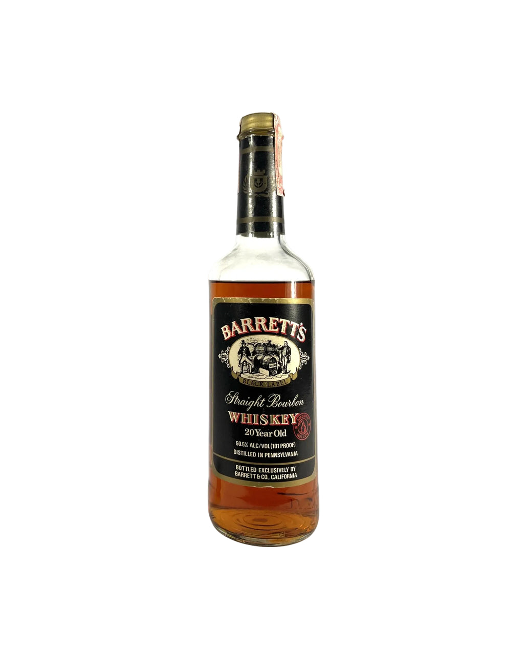 Barrett's 20-year 101pf. PA Bourbon 1990's