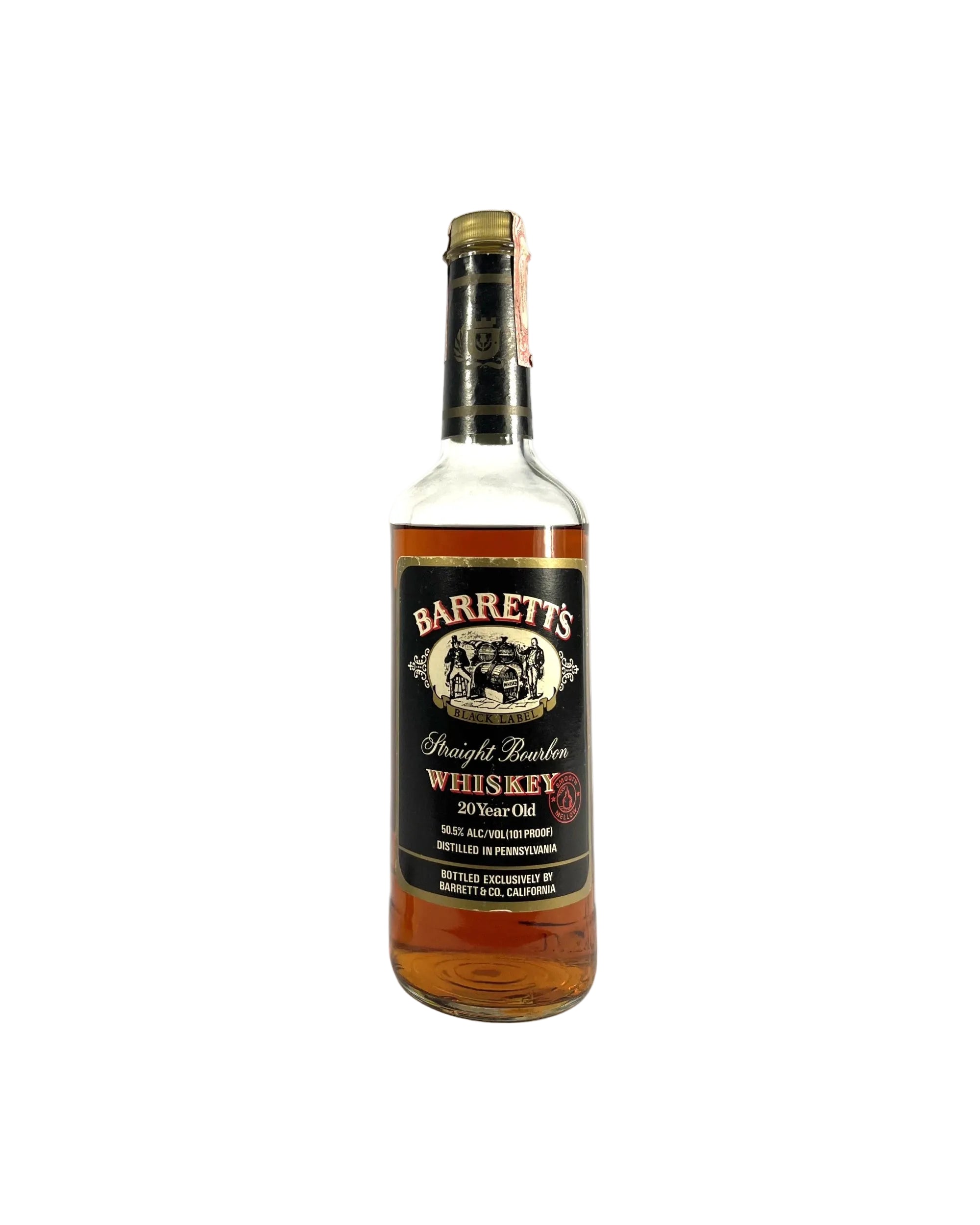 Barrett's 20-year 101pf. PA Bourbon 1990's