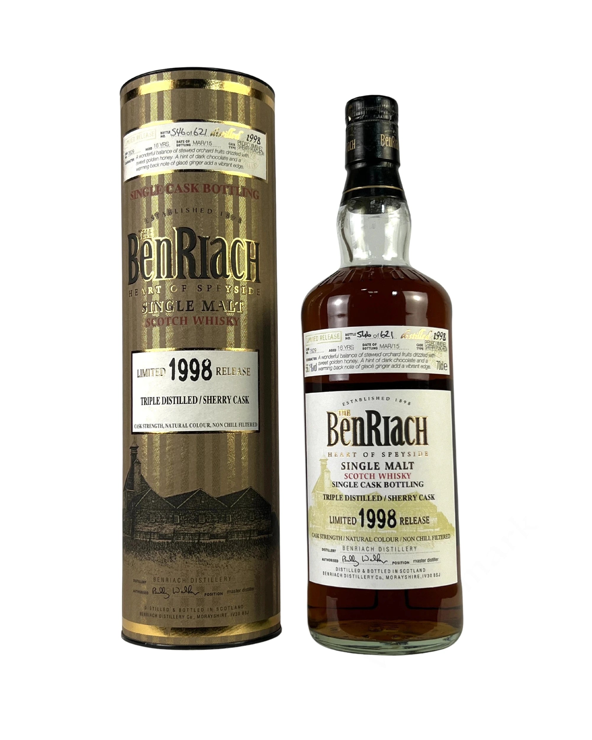 BenRiach Sherry Cask 56.1% 1998–2015