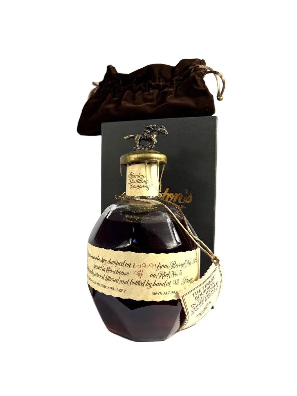 Blanton's Sib 1991 with Presentation Box (Small crack in wax)