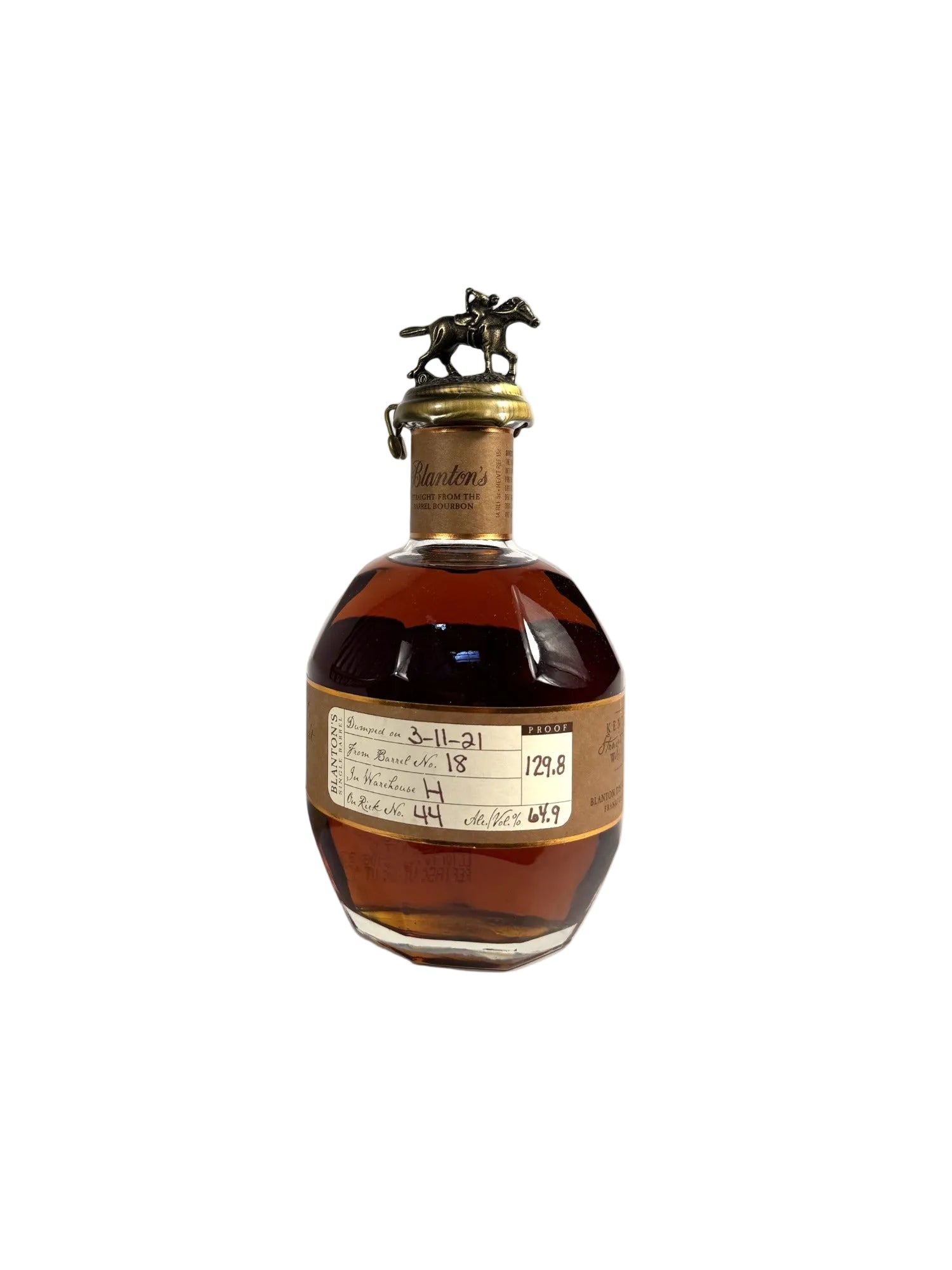 Blanton's Straight From The Barrel 129.8pf. 2021 700ml
