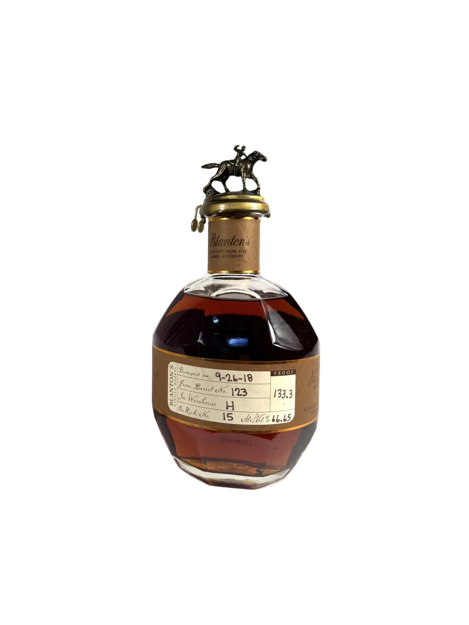 Blanton's Straight From The Barrel Bourbon 133.3pf. 2018 750ml