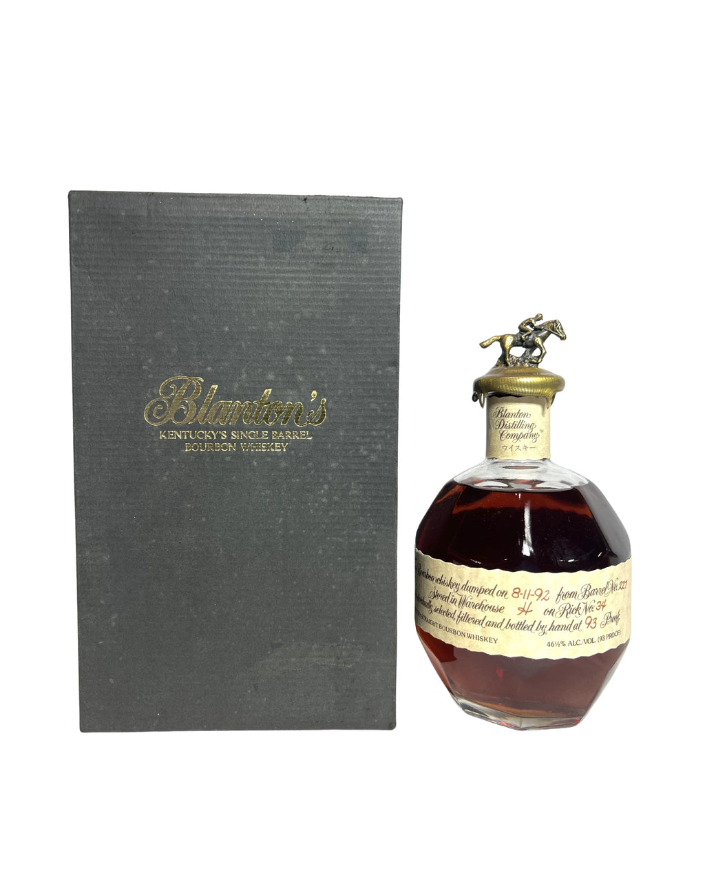 1992 Blanton's Takara Red With Presentation Box 93 Proof 750ml