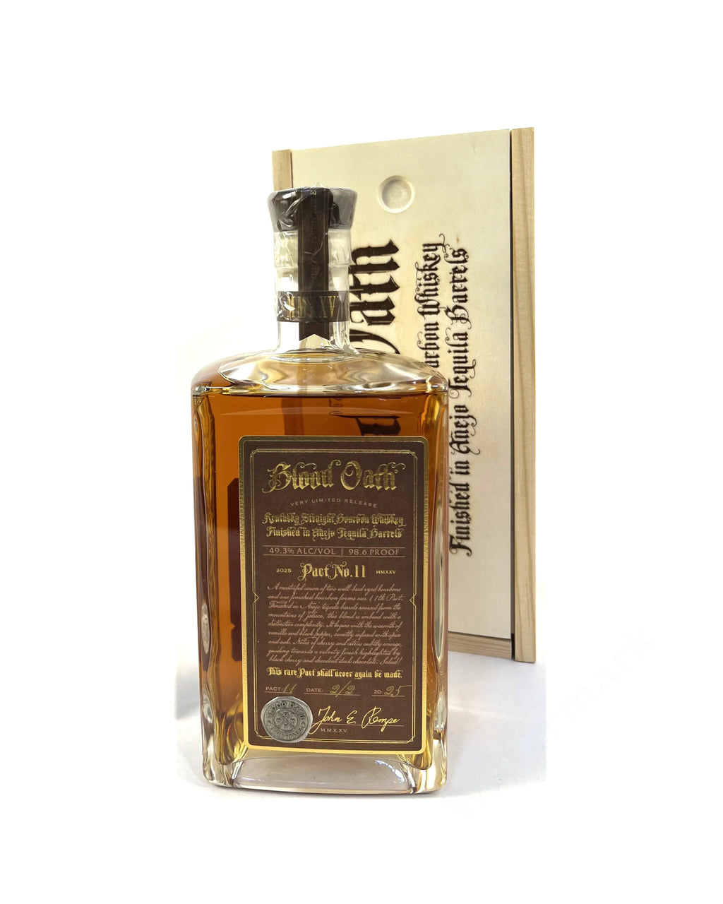 Blood Oath Pact No. 11 Kentucky Straight Bourbon Whiskey Finished in Anejo Tequila Barrels 2025