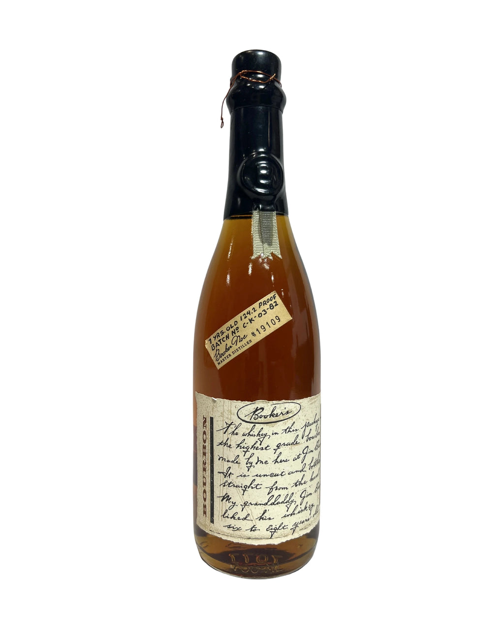 Booker's Black Wax 7-Year (C-K-03-82) 1982 124.2 Proof 750ml