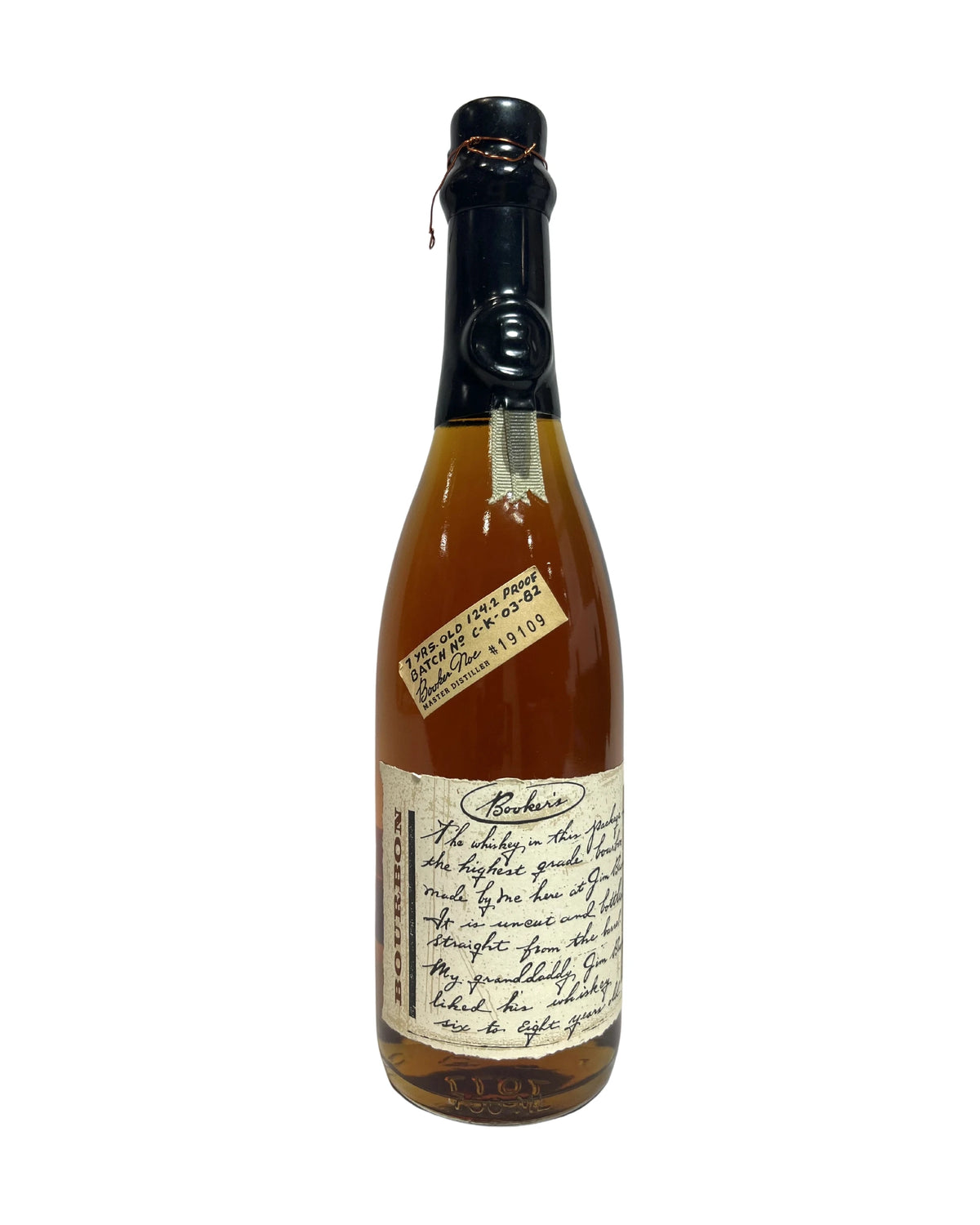 Booker's Black Wax 7-Year (C-K-03-82) 1982 124.2 Proof 750ml