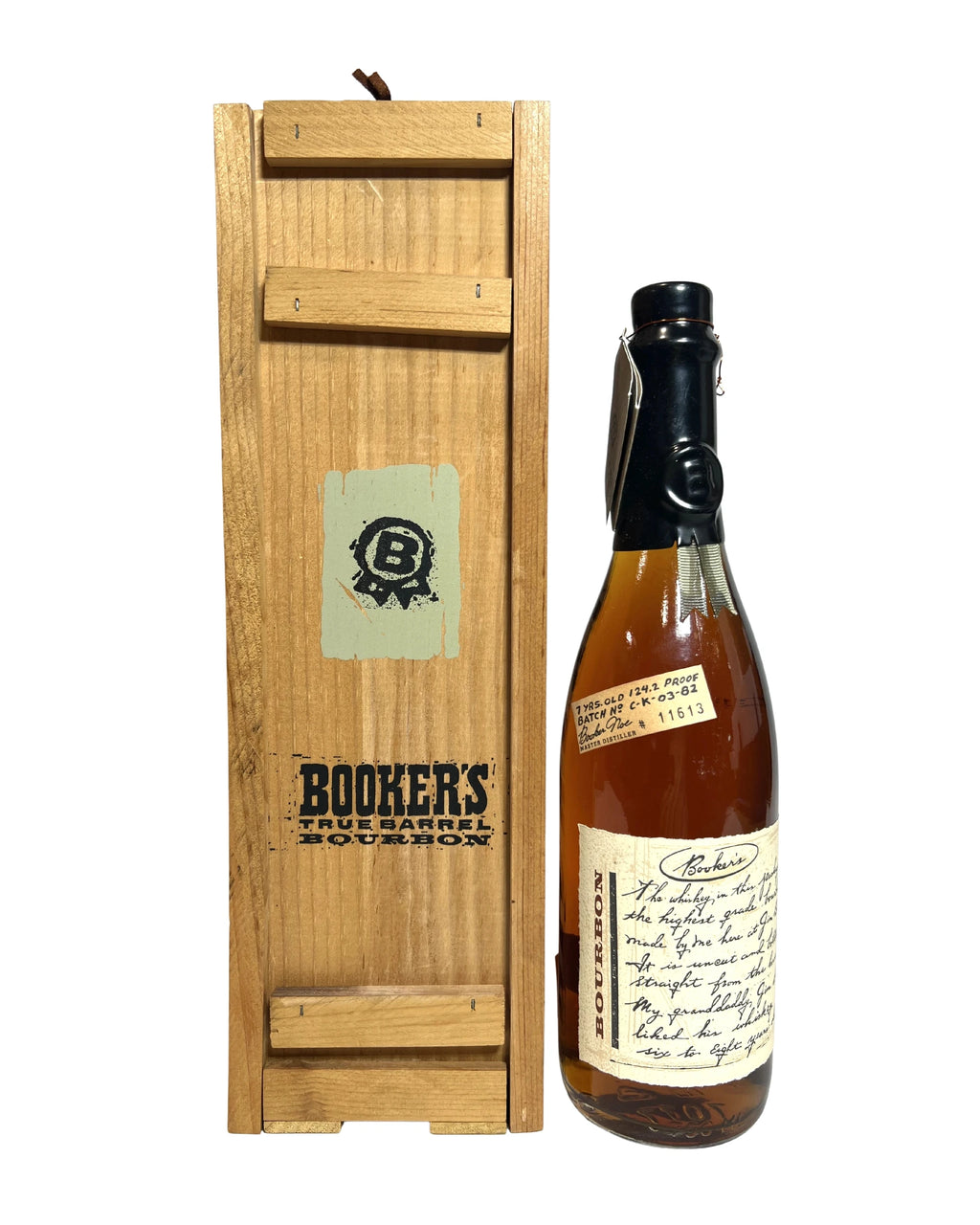 Booker's Black Wax 7-Year (C-K-03-82) 1982 124.2 Proof 750ml with box