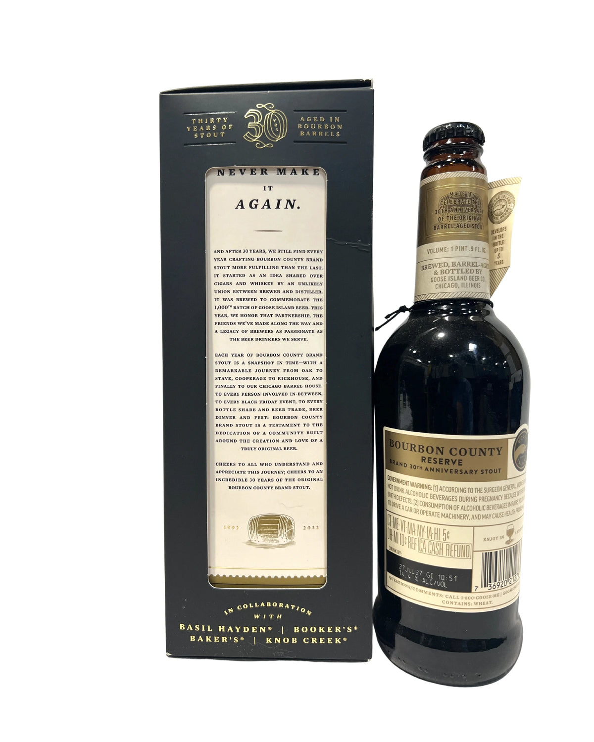 Bourbon County Reserve Brand 30th Anniversary Stout 2022 250ml