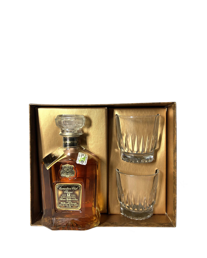 1970 Canadian Club Classic 12 Year Gift Set 80 Proof 375ml