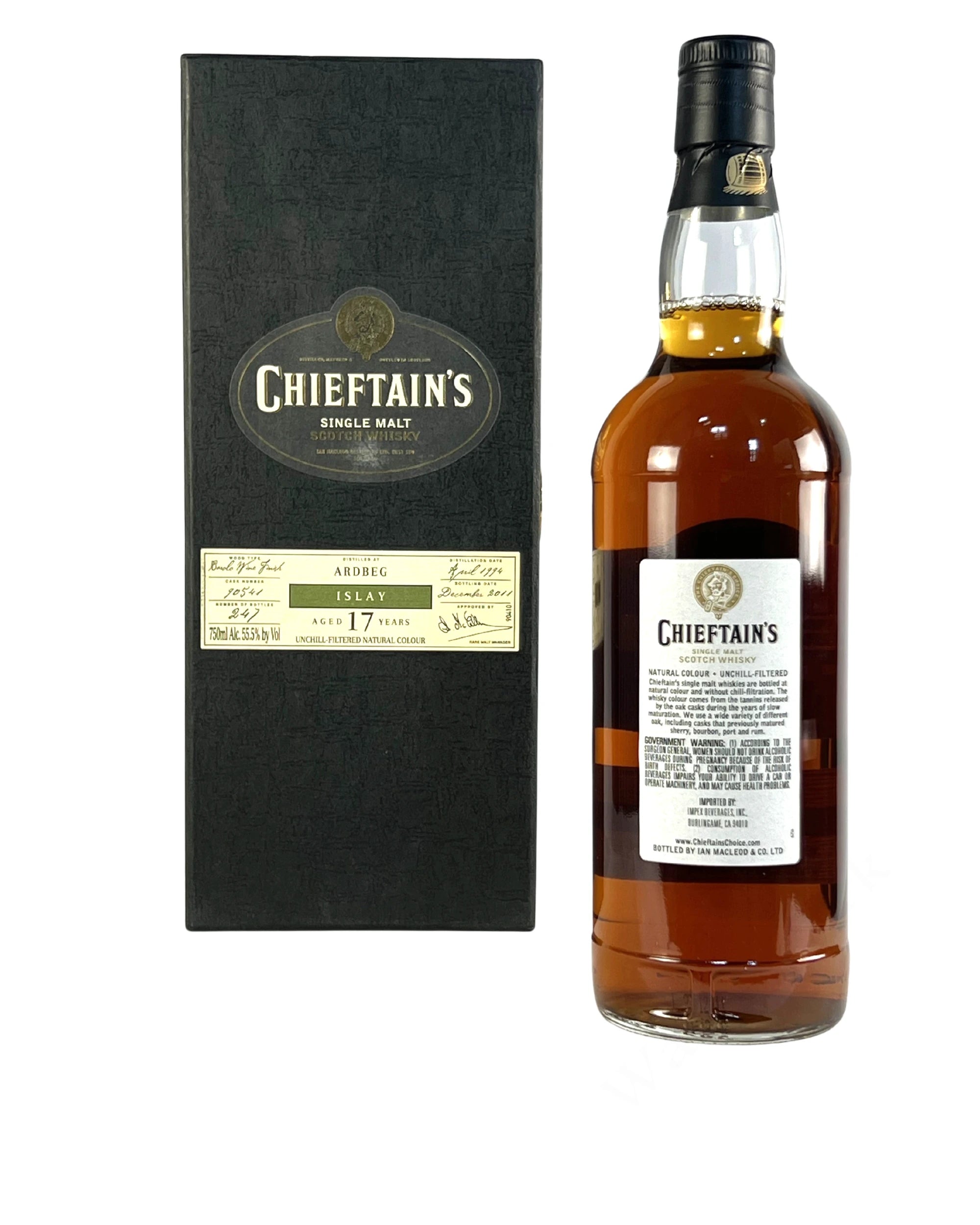 Chieftain's Ardbeg 17-year Barolo Cask 2011