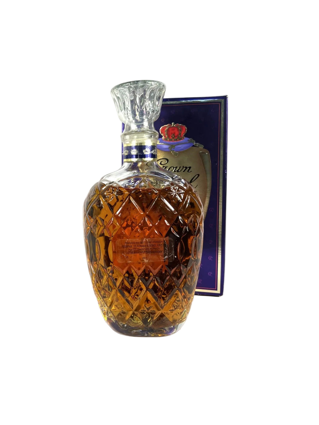 Crown Royal 15-year Paper Lablel 1990's with box