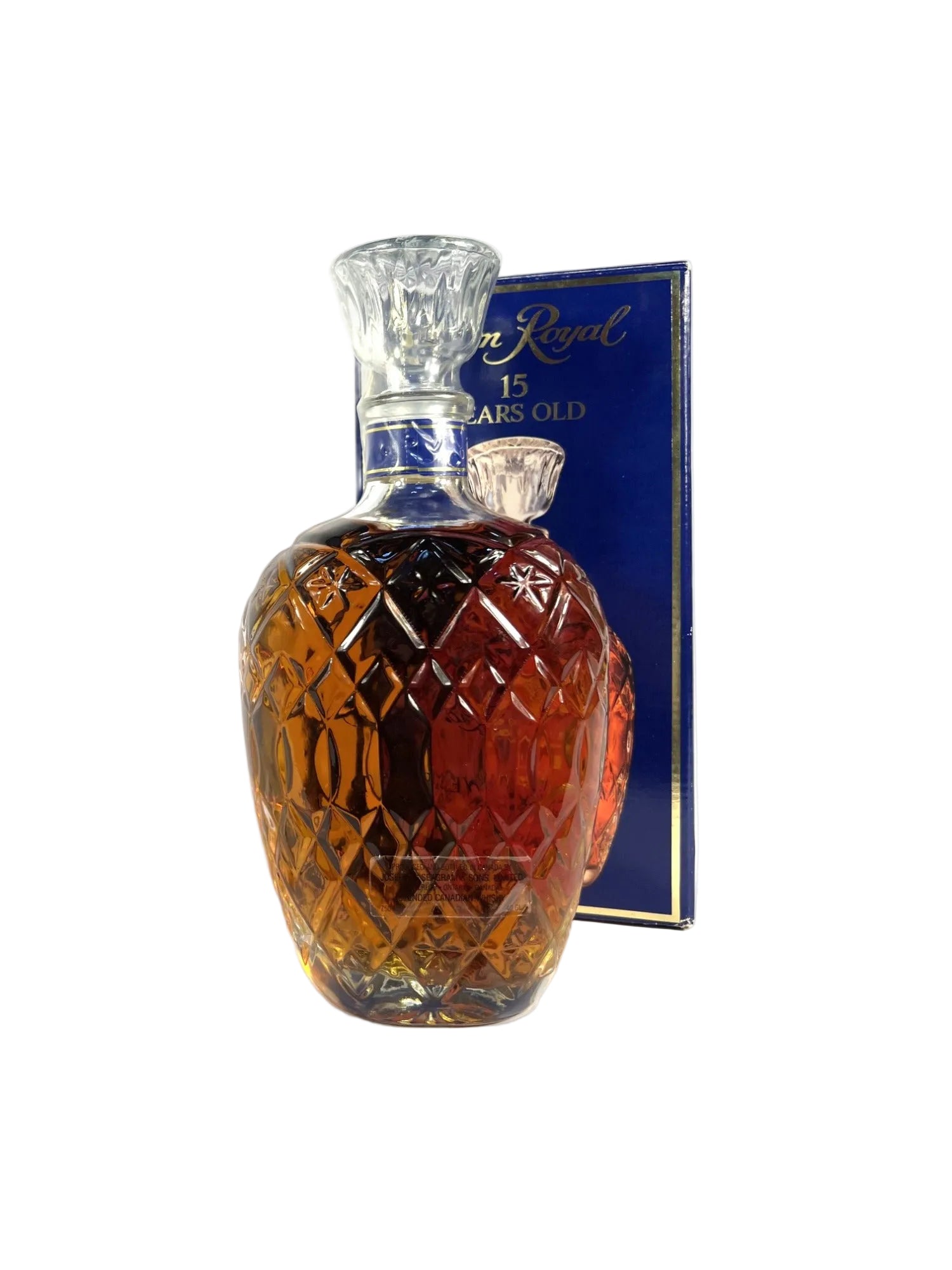 Crown Royal 15-year Vinyl Lablel 1990's with box