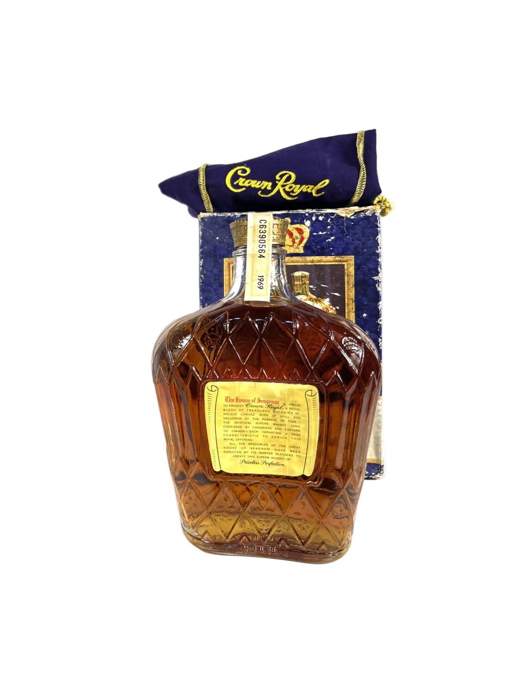 Crown Royal 1969 with bag and box