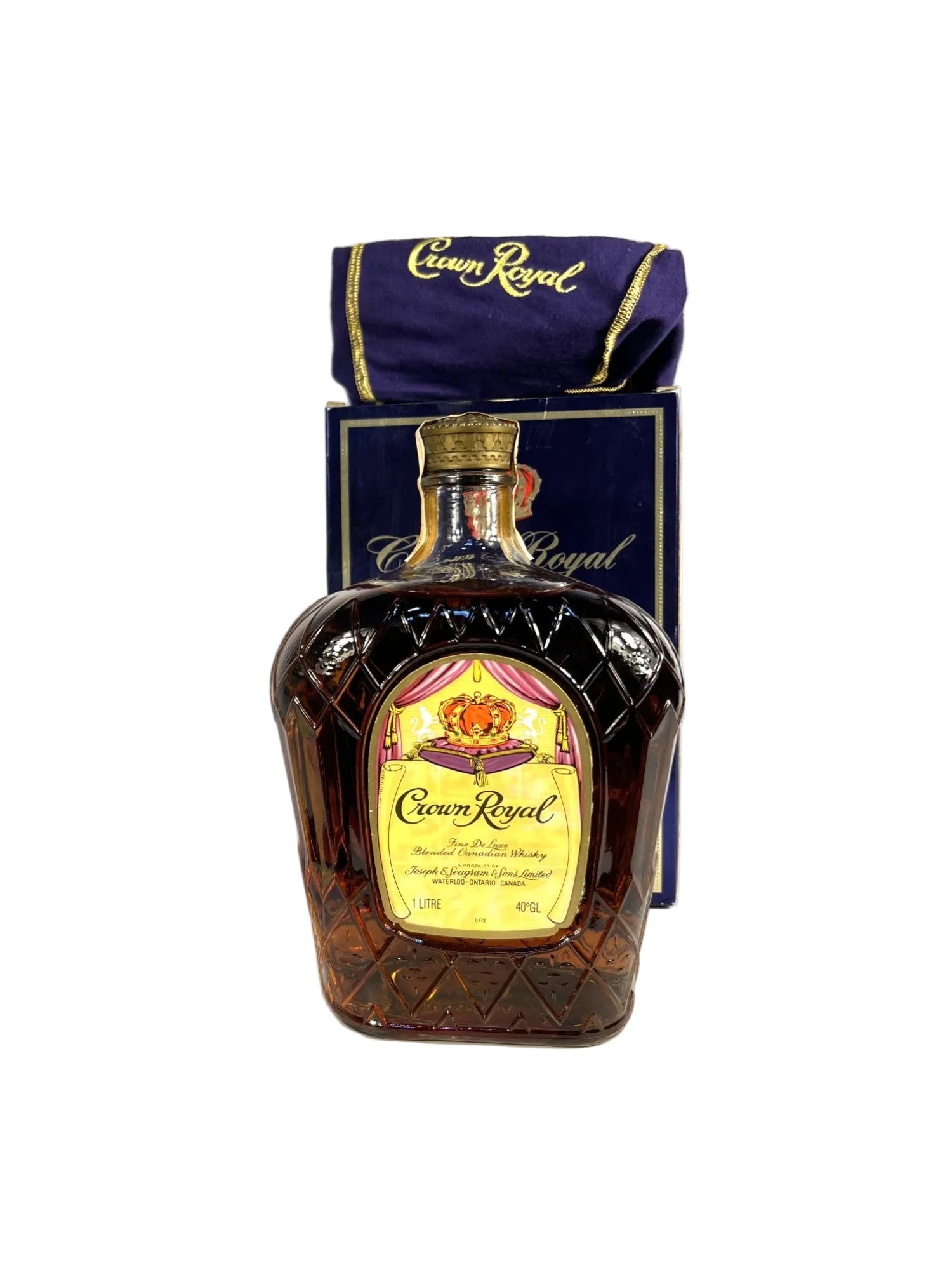 Crown Royal 1977 Liter with bag and box