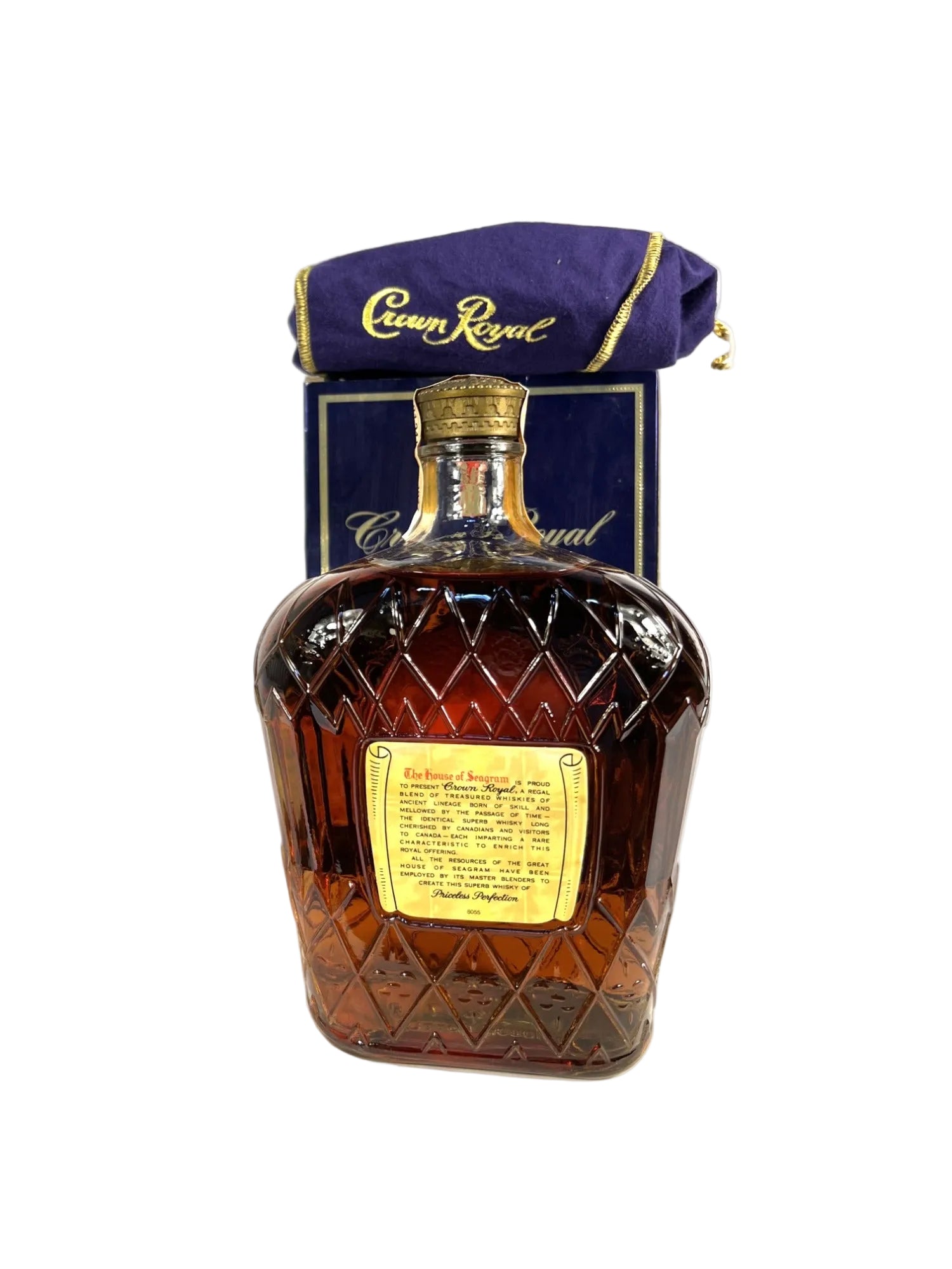 Crown Royal 1977 Liter with bag and box