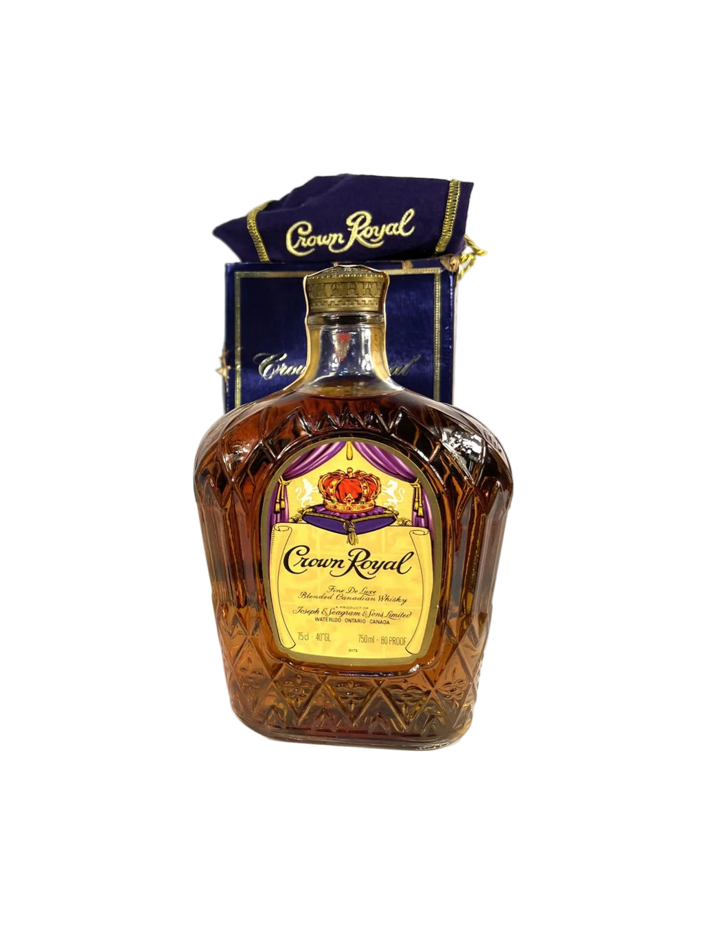 Crown Royal 1977 with bag and box