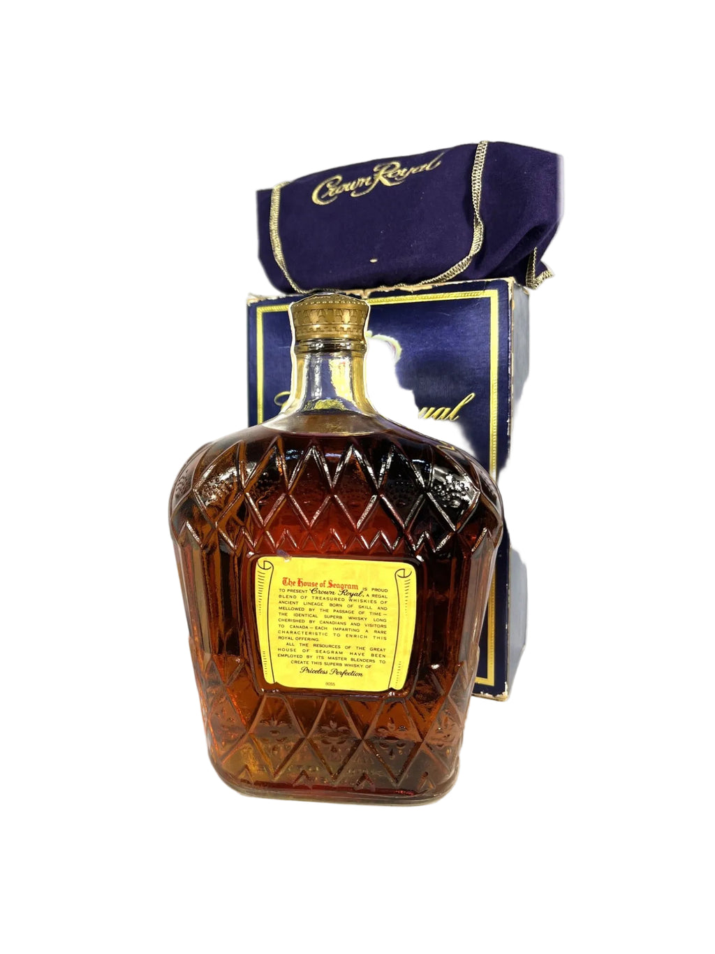 Crown Royal Fine De Luxe Blended Canadian Whisky 1975
