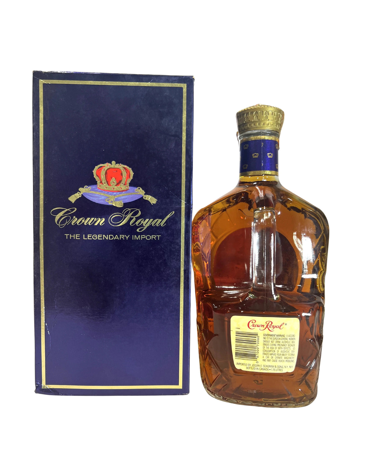 Crown Royal (1980's) 80 Proof 1.75 Liter